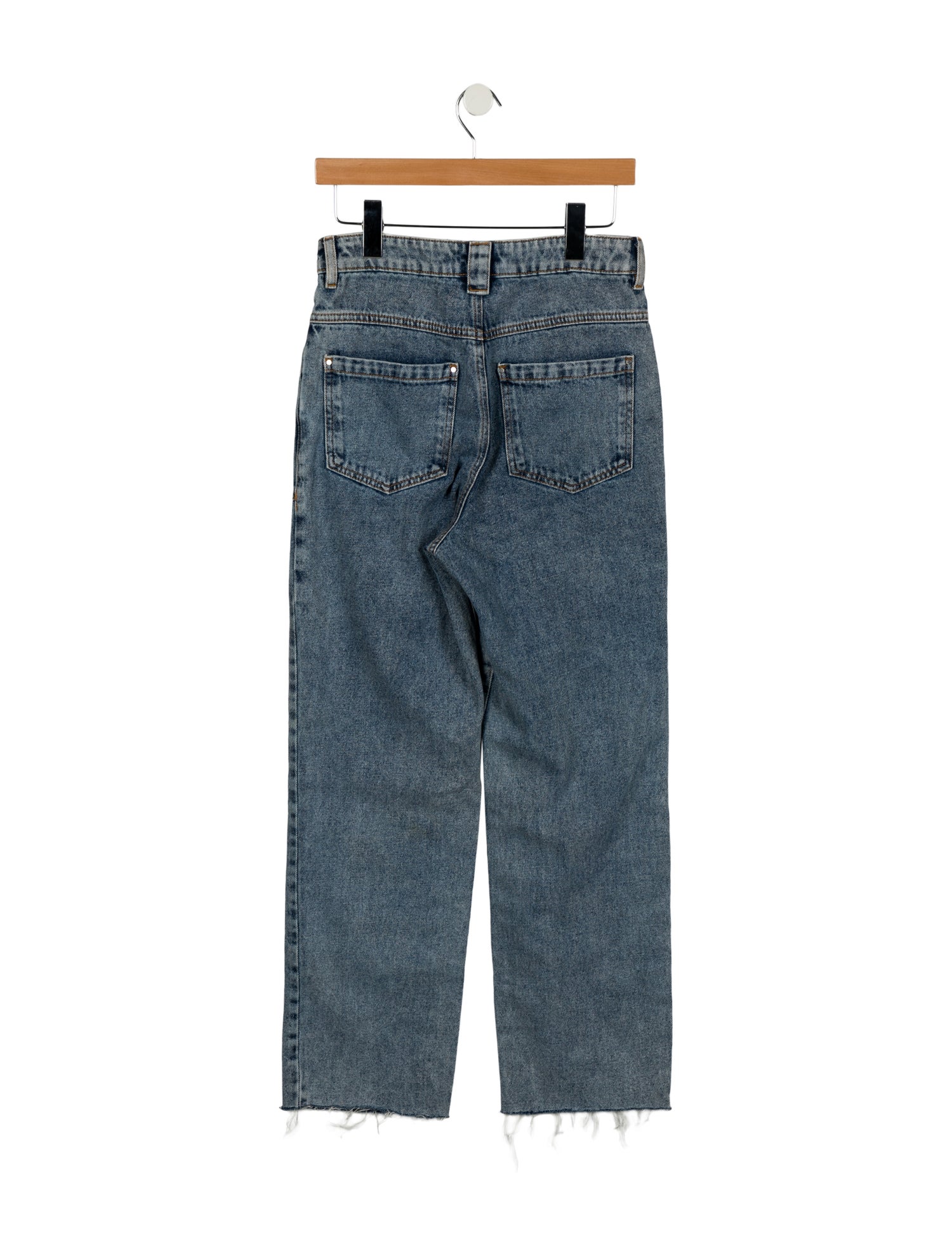 BA&SH High-Rise Straight Leg Jeans