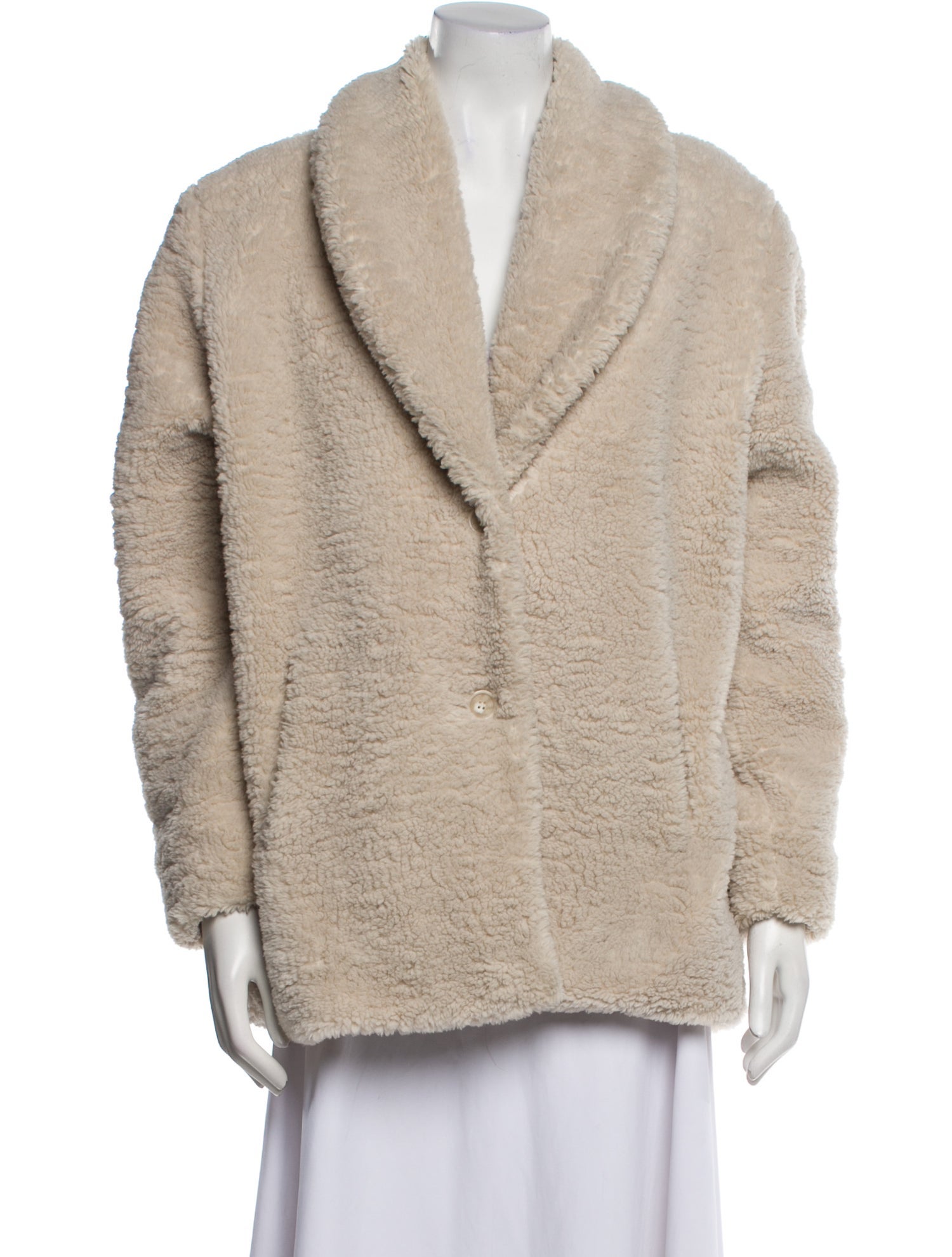 BA&SH Faux Fur Jacket
