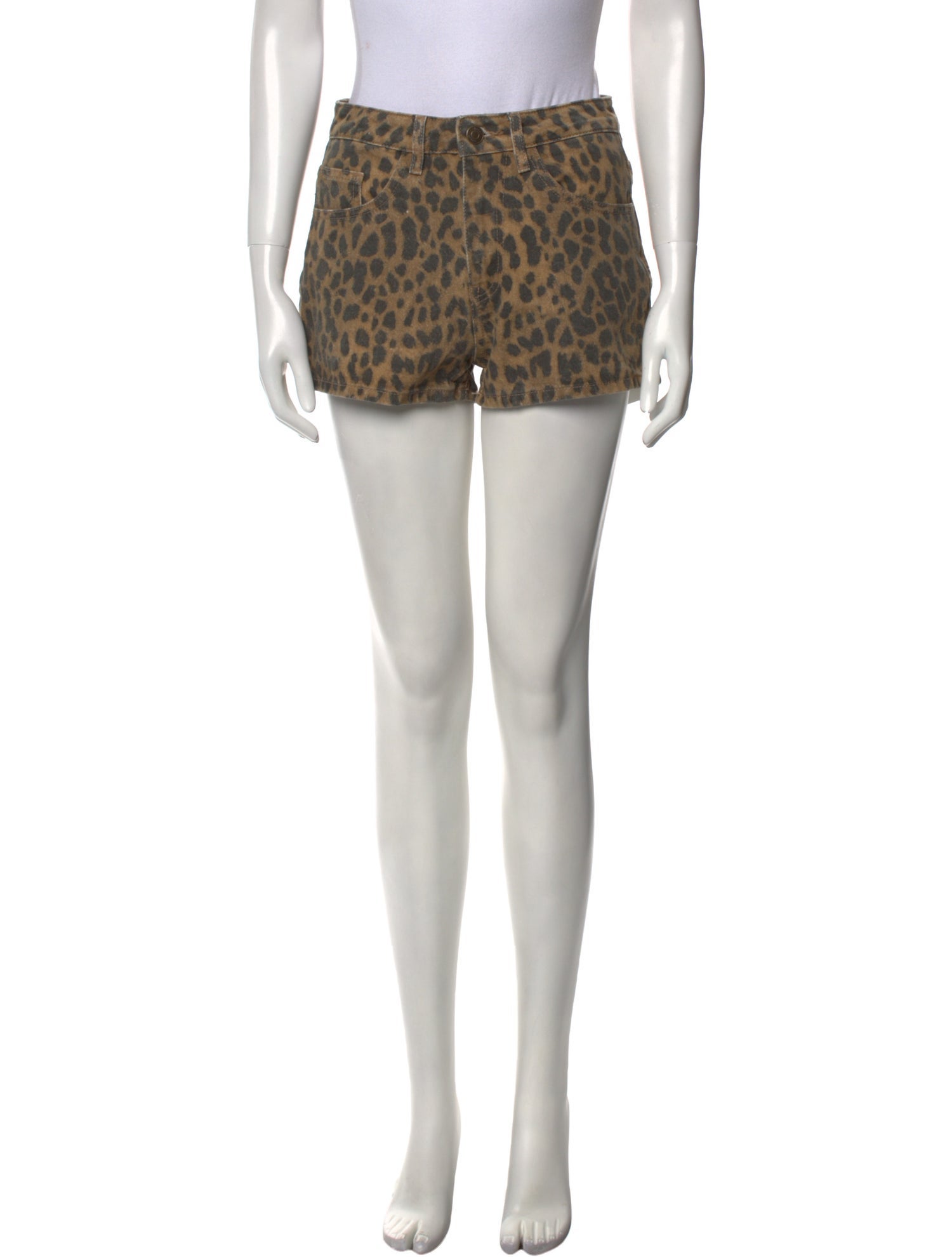 BA&SH Animal Print Mini Shorts w/ Tags