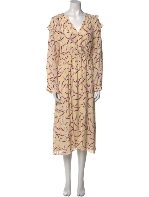 BA&SH Printed Midi Length Dress