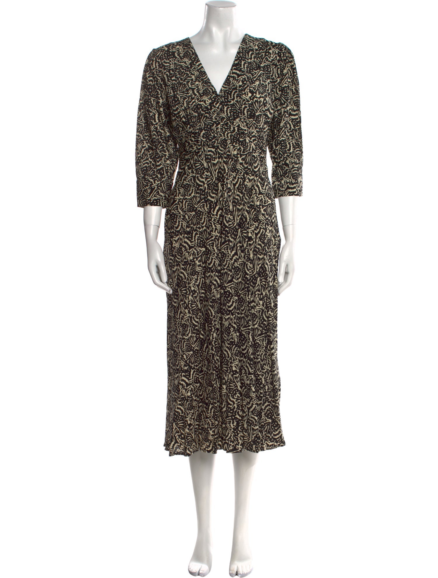 BA&SH Printed Long Dress