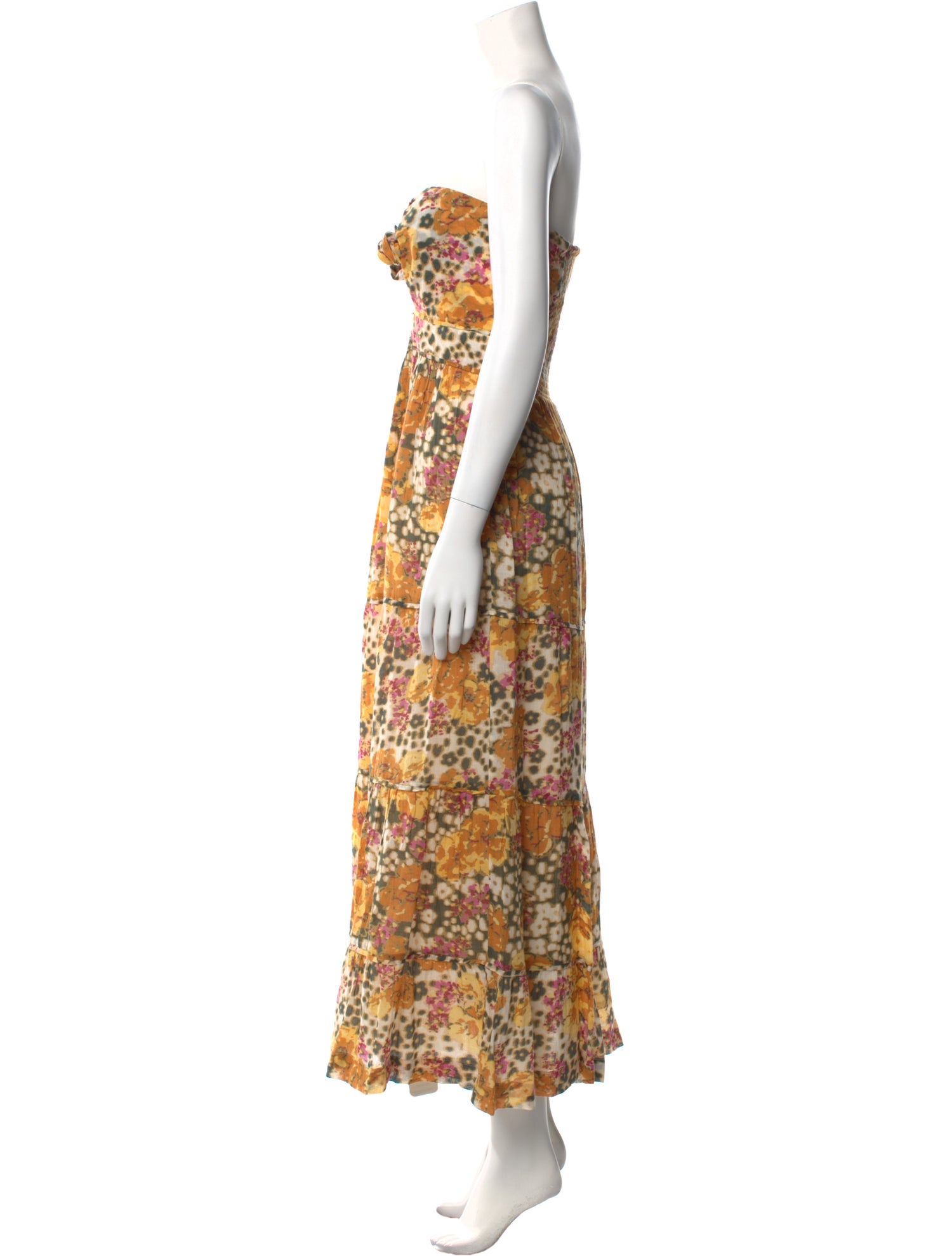BA&SH Printed Midi Length Dress