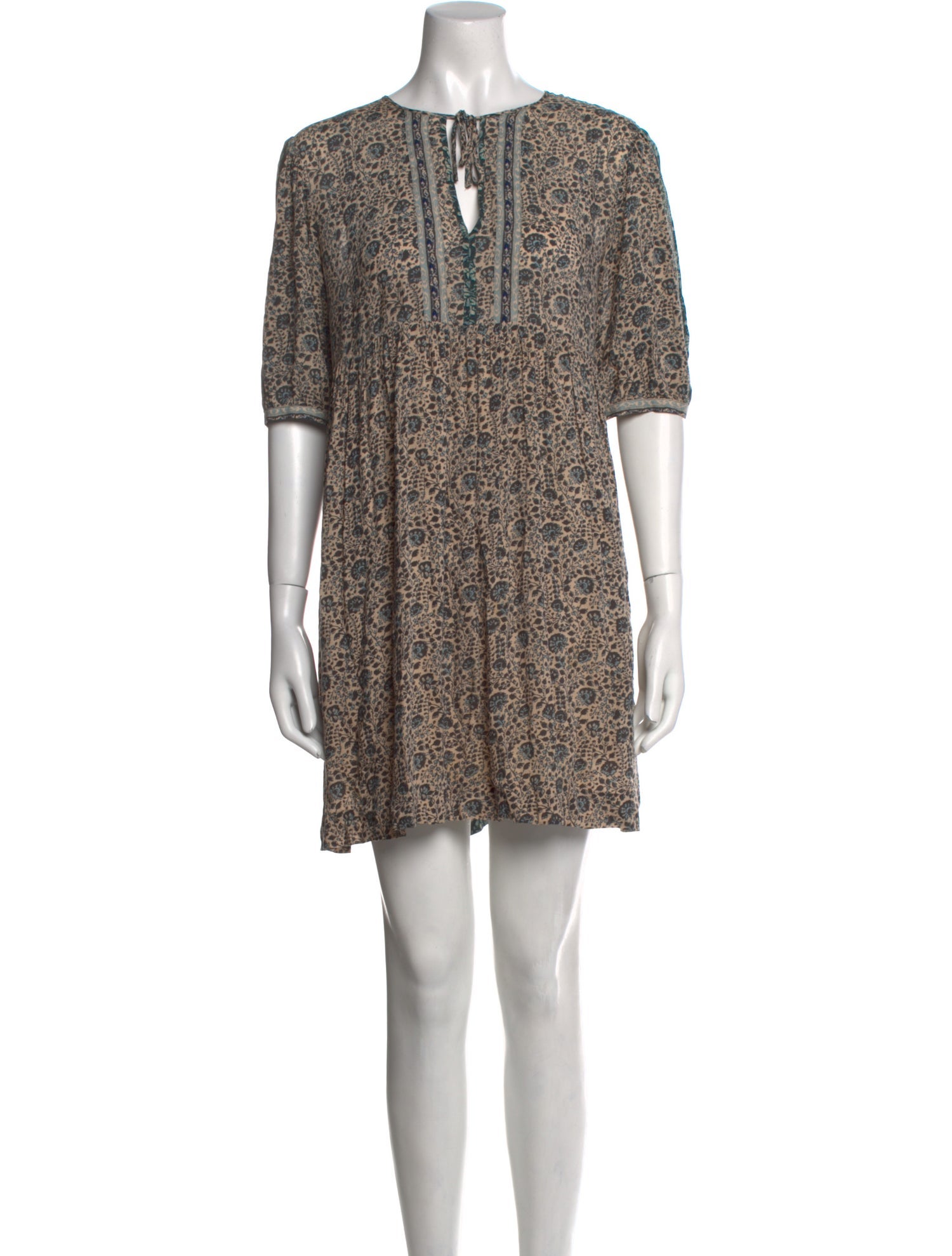 BA&SH Floral Print Mini Dress