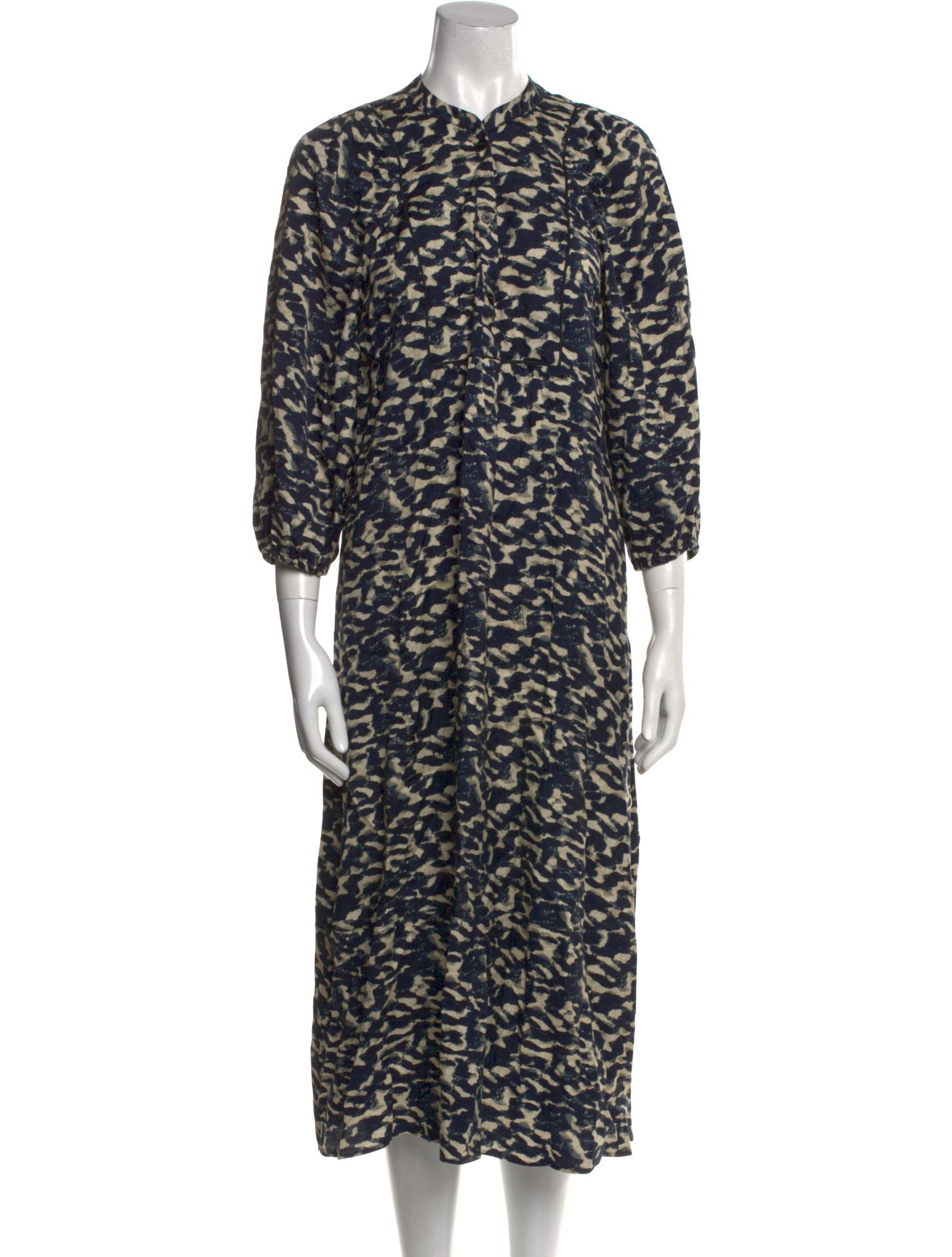 BA&SH Printed Midi Length Dress