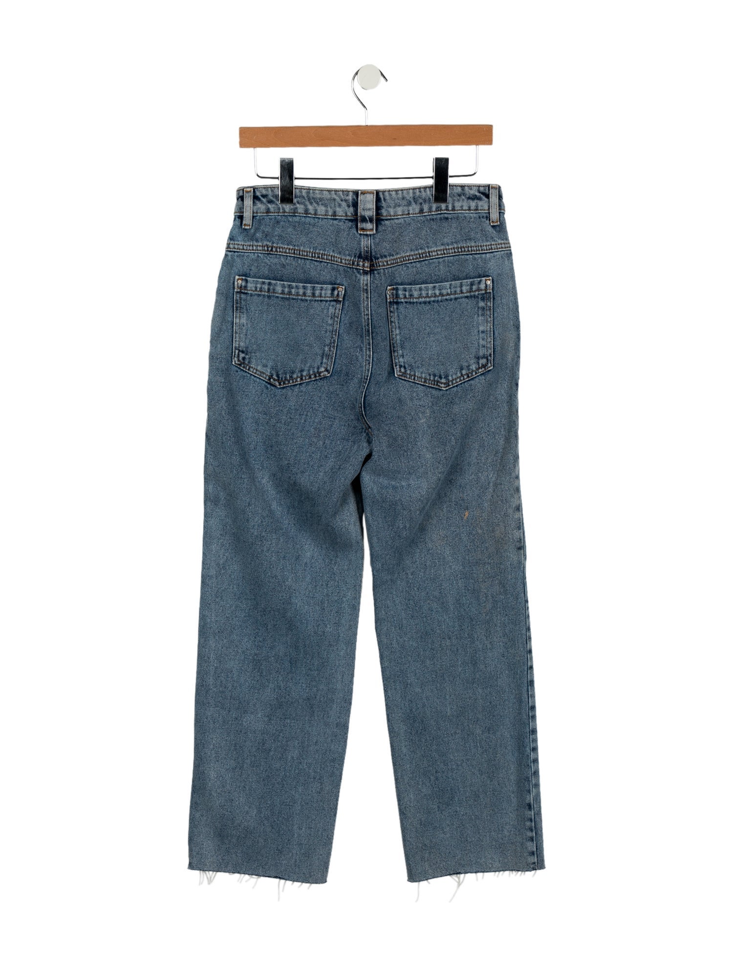 BA&SH High-Rise Straight Leg Jeans