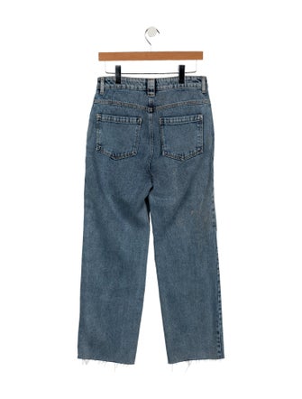 BA&SH High-Rise Straight Leg Jeans
