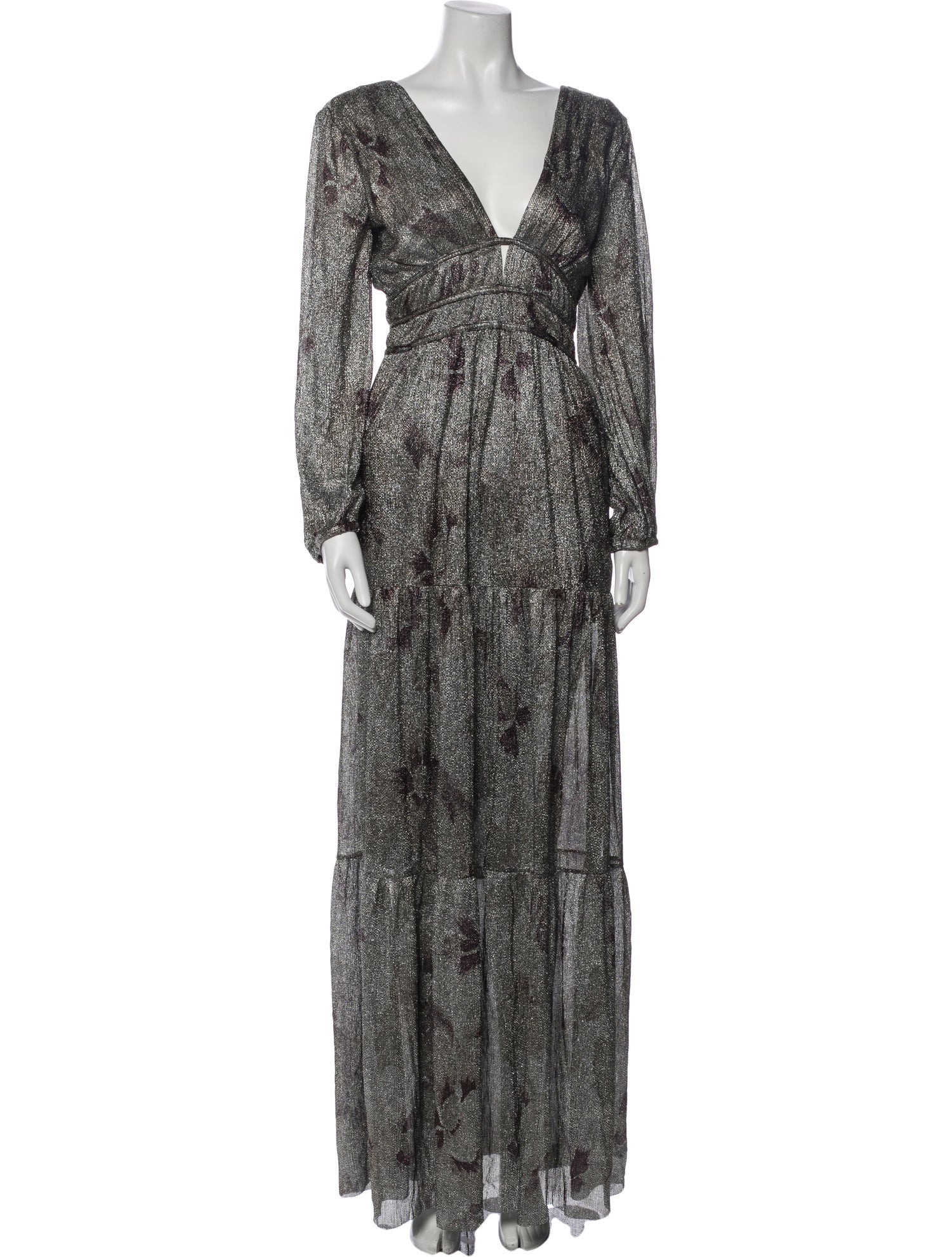 BA&SH Paisley Print Long Dress w/ Tags