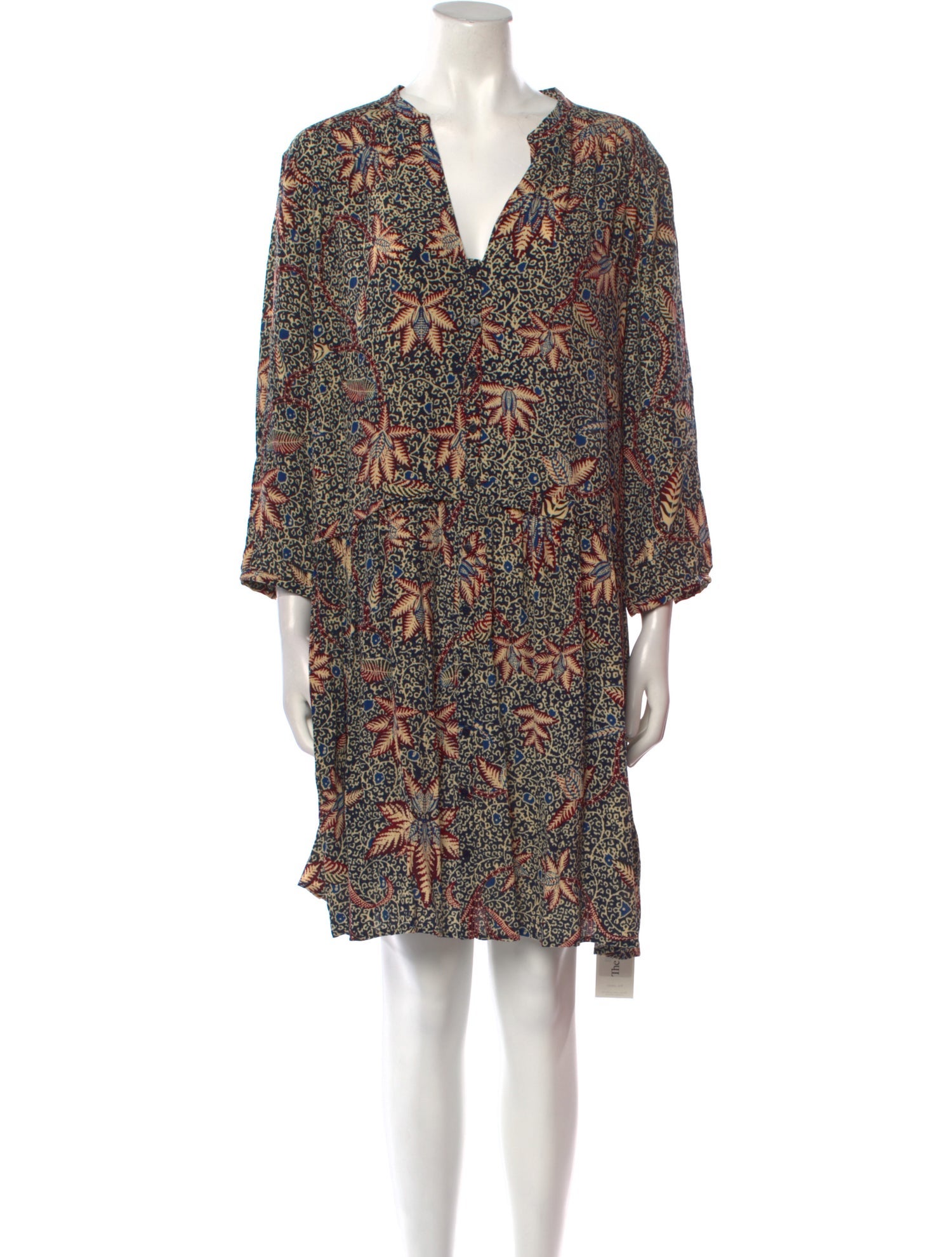 BA&SH Printed Knee-Length Dress w/ Tags