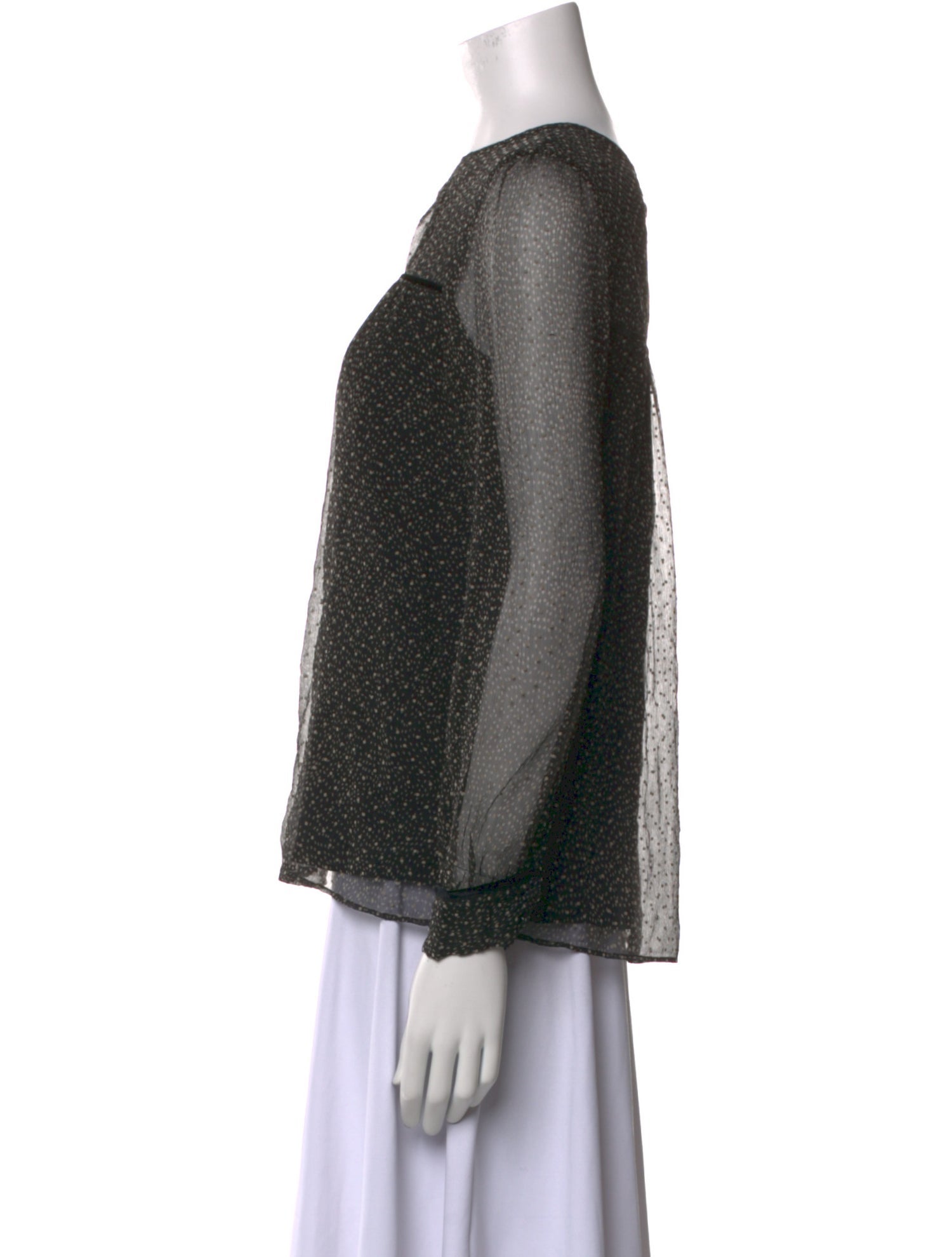 BA&SH Silk Printed Blouse