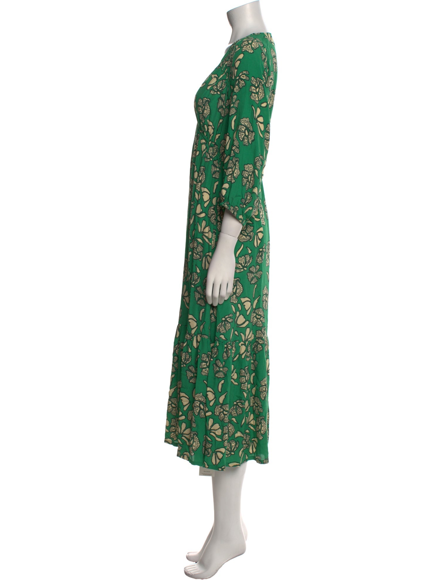 BA&SH Printed Midi Length Dress