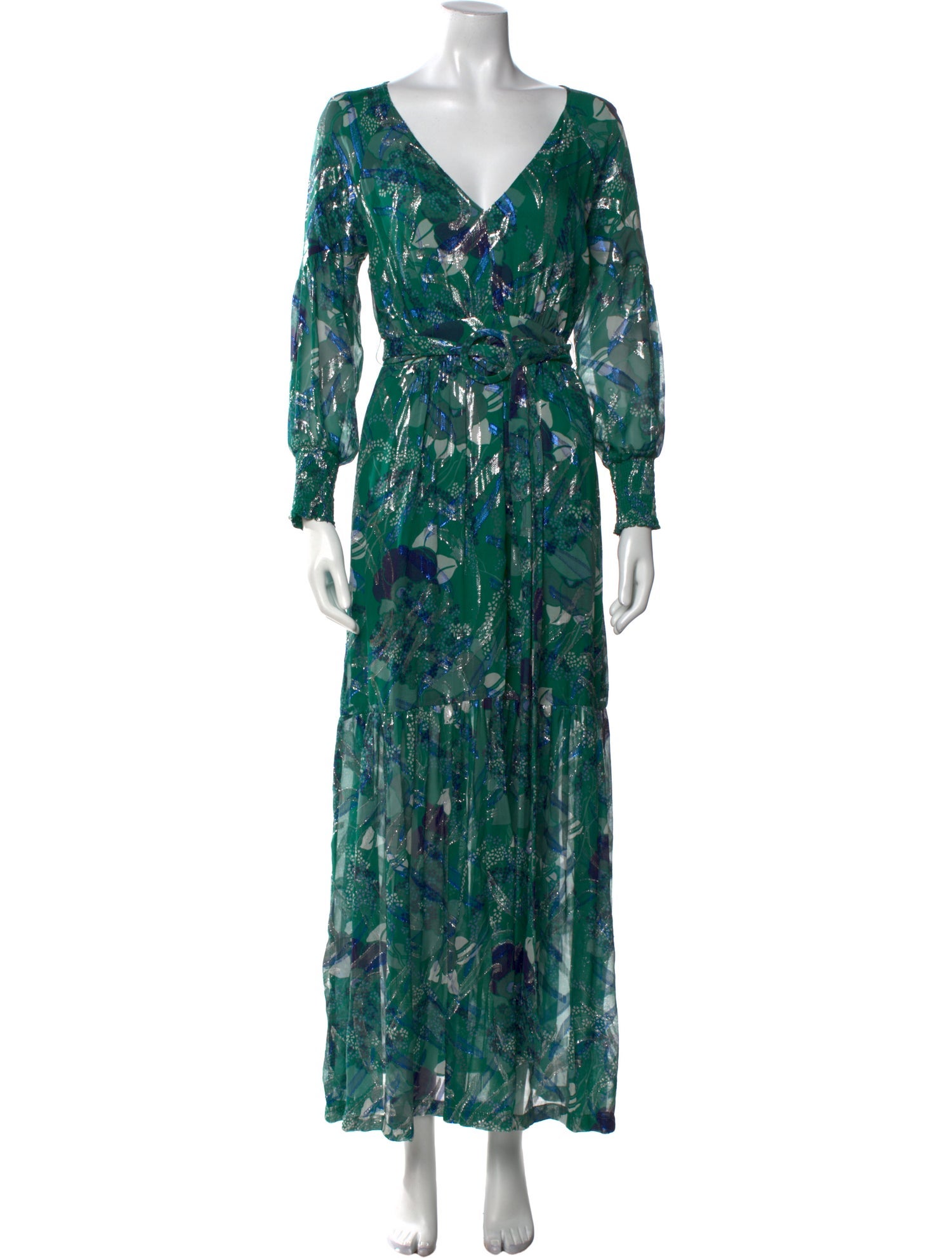 BA&SH Silk Long Dress