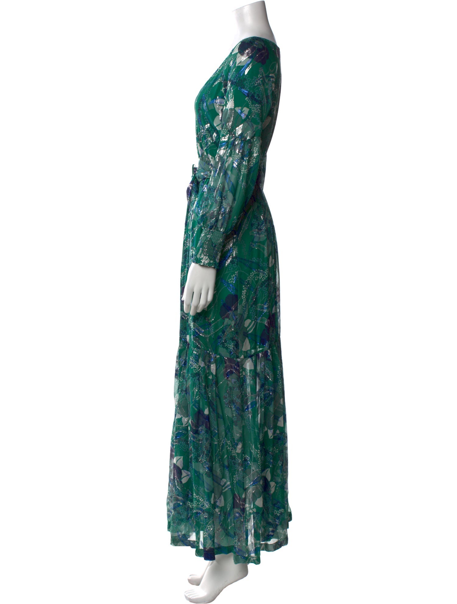 BA&SH Silk Long Dress