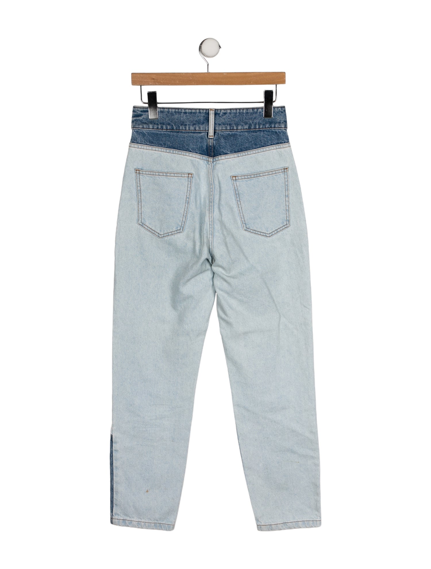 BA&SH High-Rise Straight Leg Jeans
