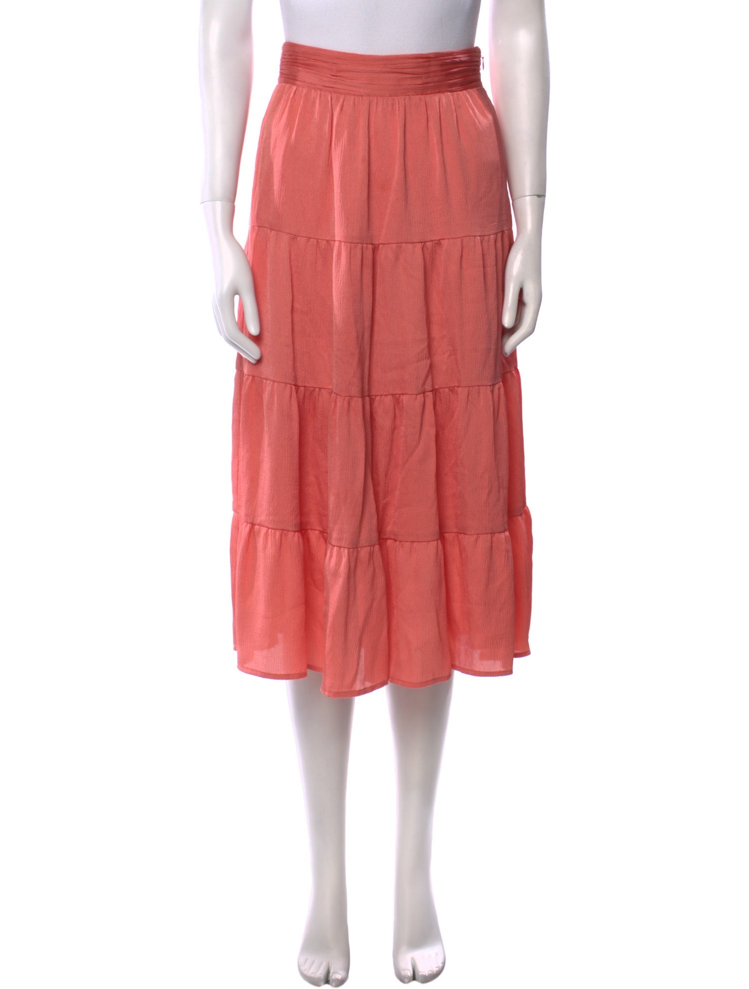 BA&SH Ruffle Embellishment Midi Length Skirt