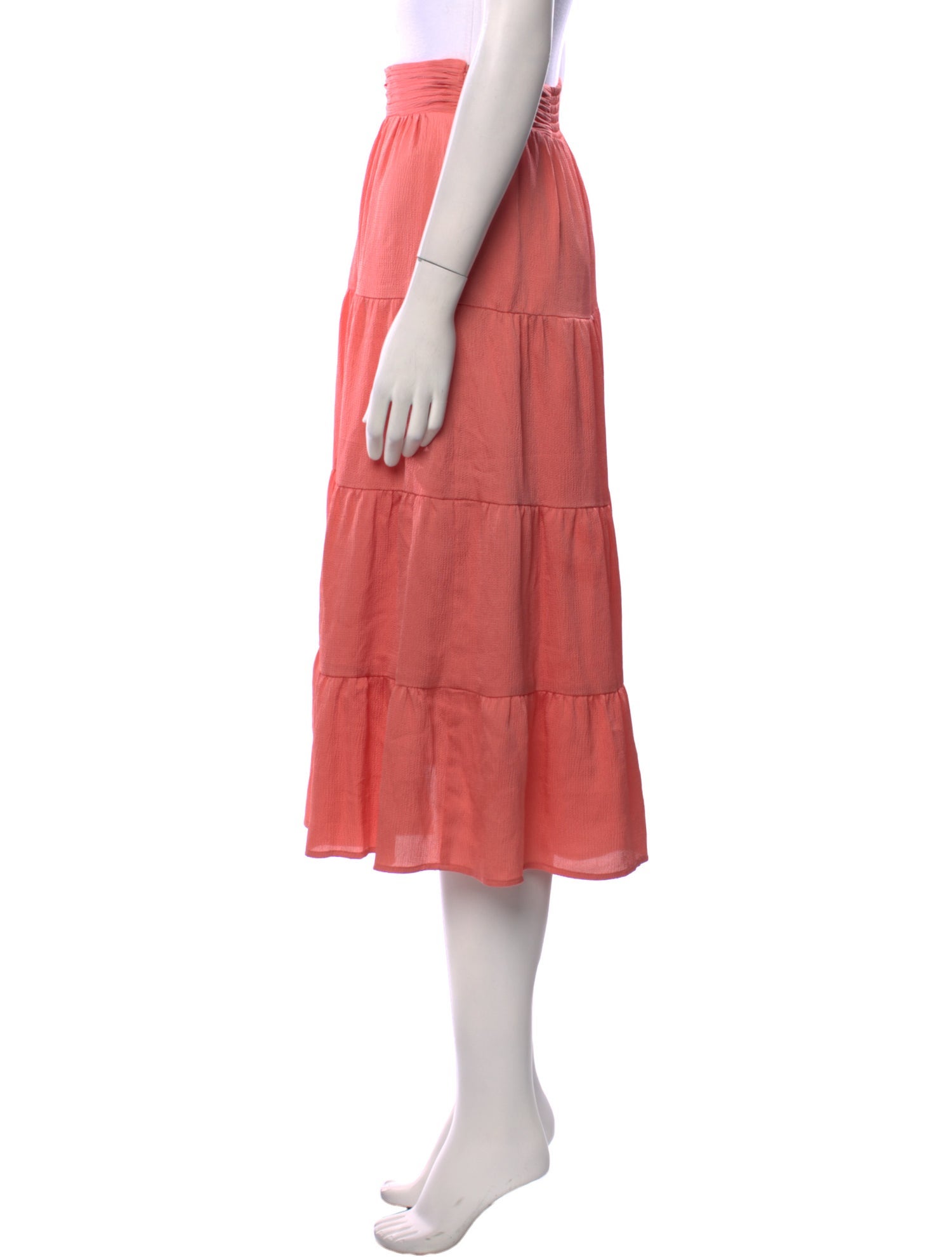 BA&SH Ruffle Embellishment Midi Length Skirt