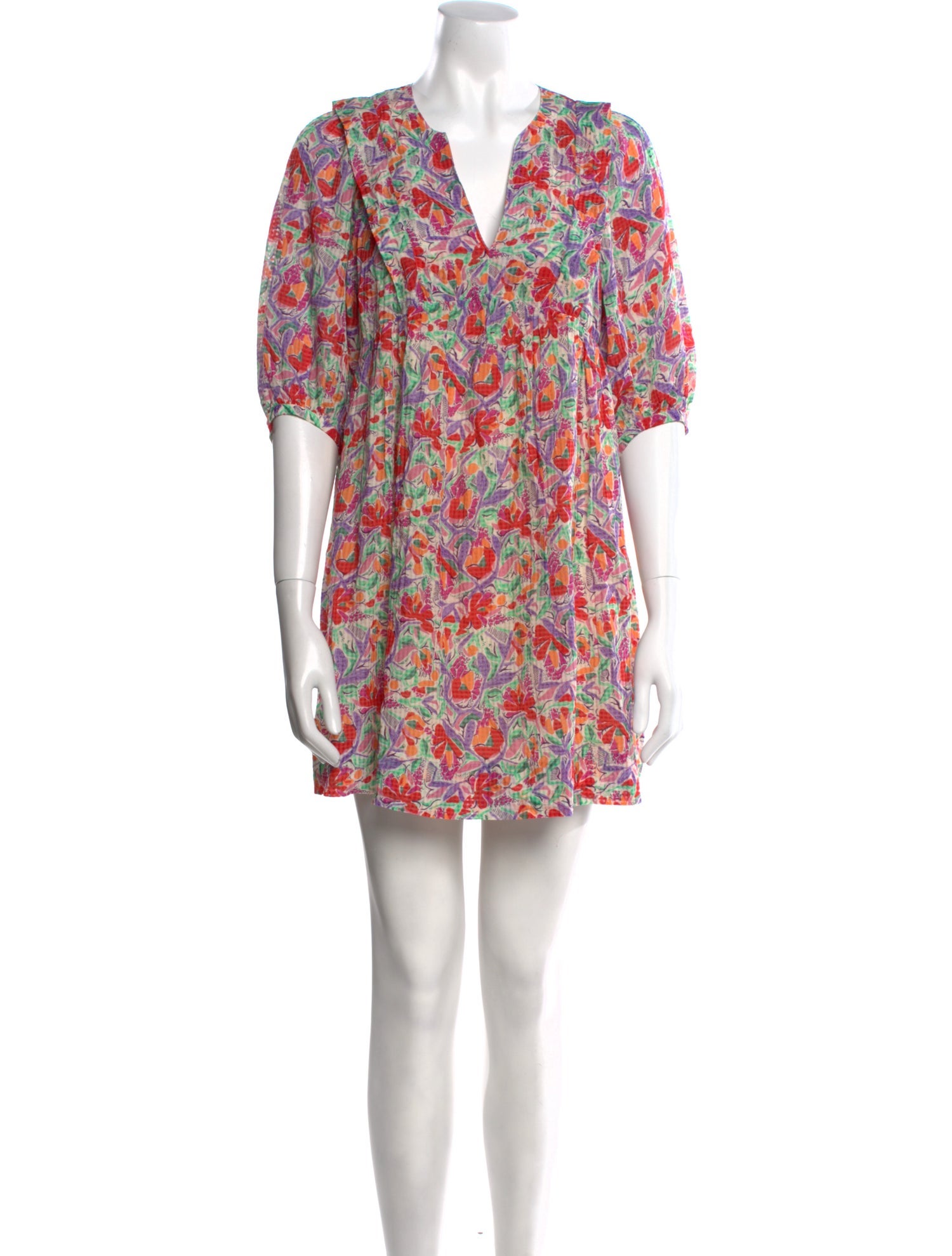 BA&SH Floral Print Mini Dress