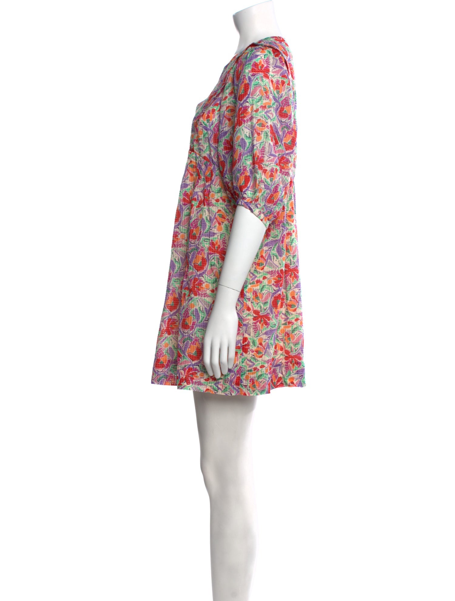 BA&SH Floral Print Mini Dress