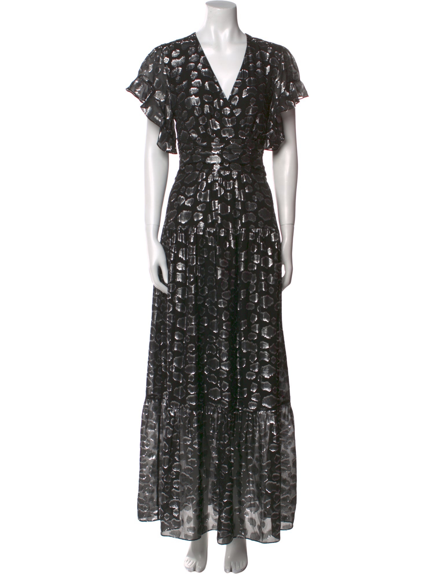 BA&SH Silk Long Dress