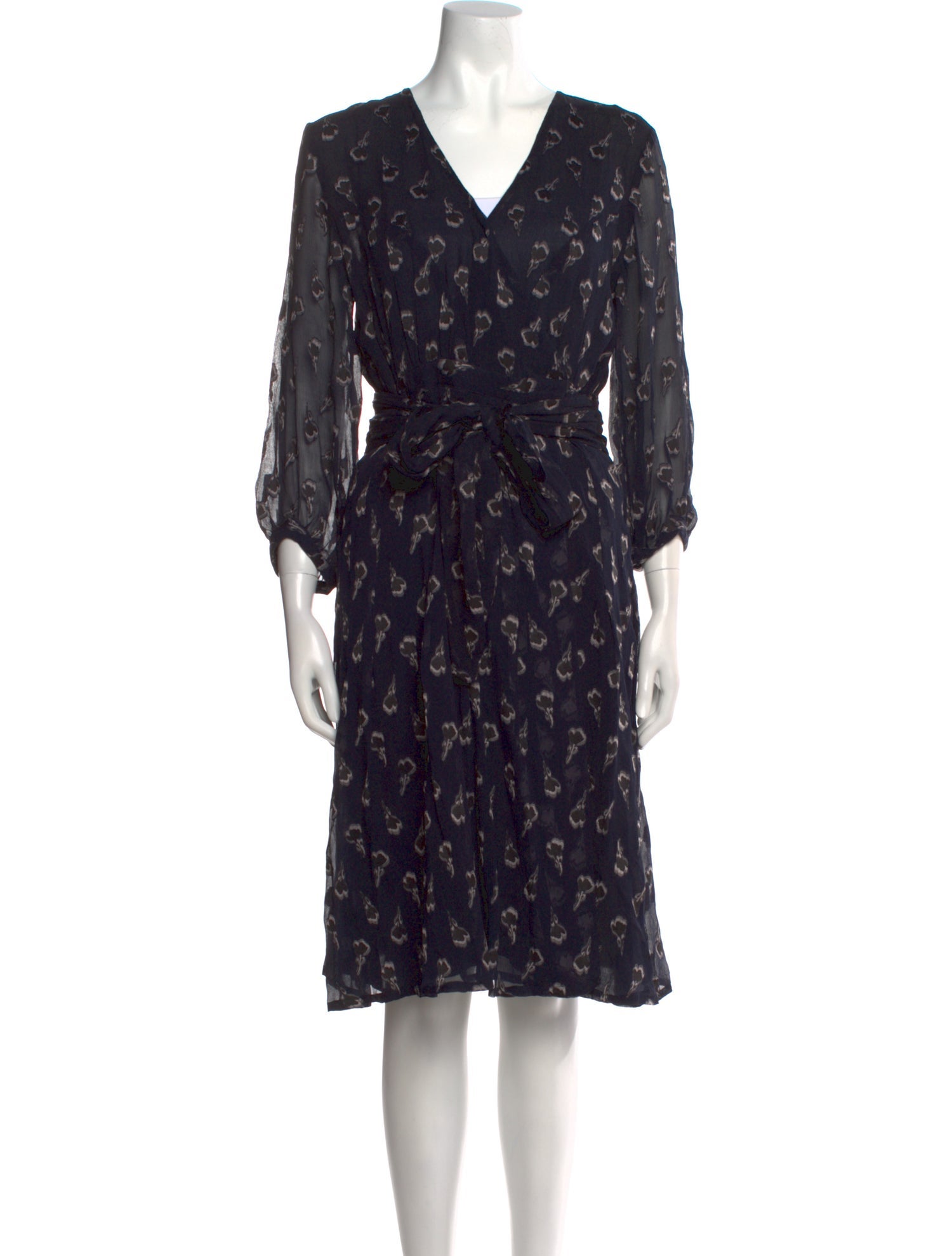 BA&SH Silk Midi Length Dress