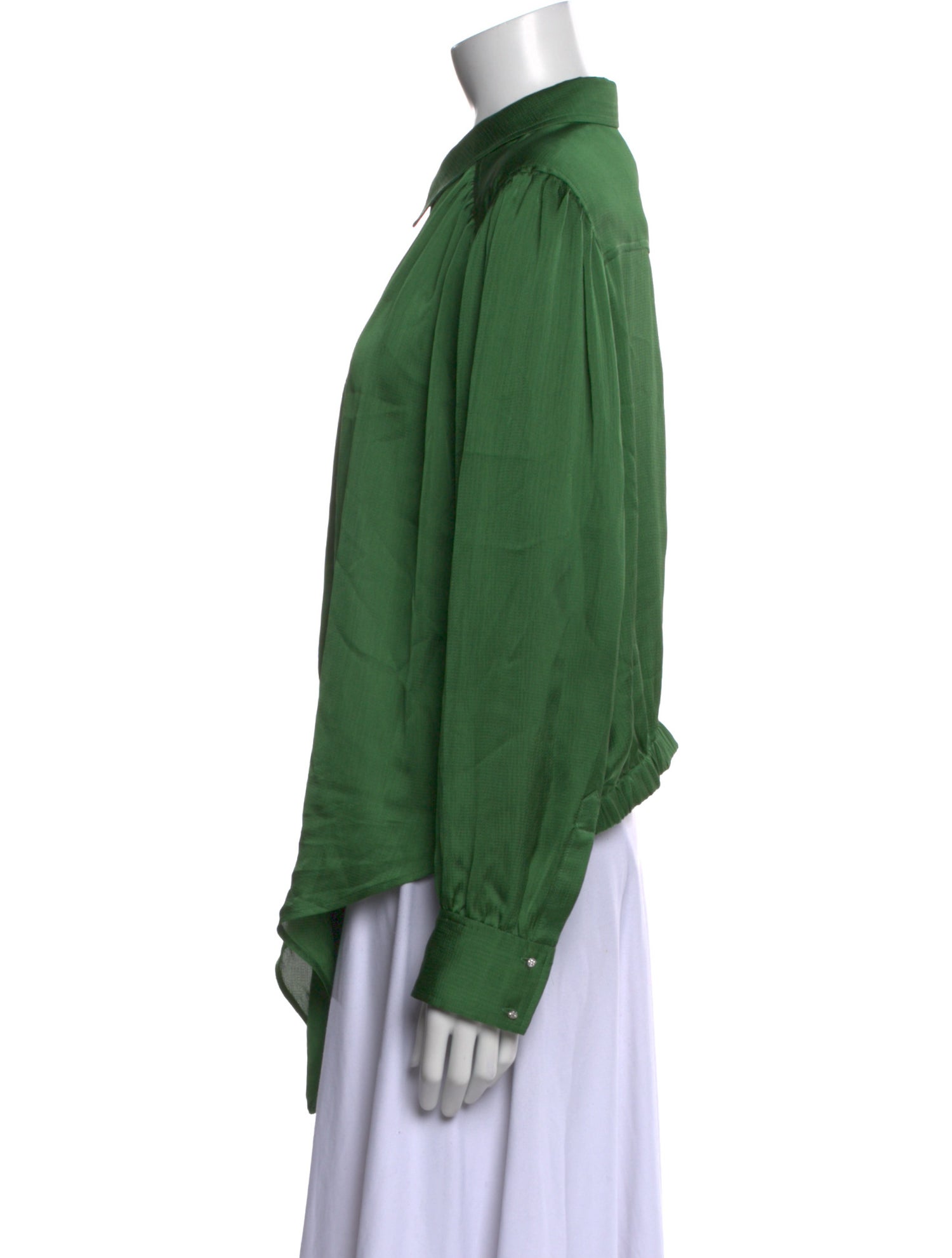 BA&SH Long Sleeve Button-Up Top