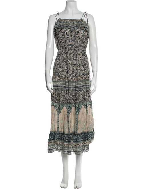 BA&SH Floral Print Long Dress