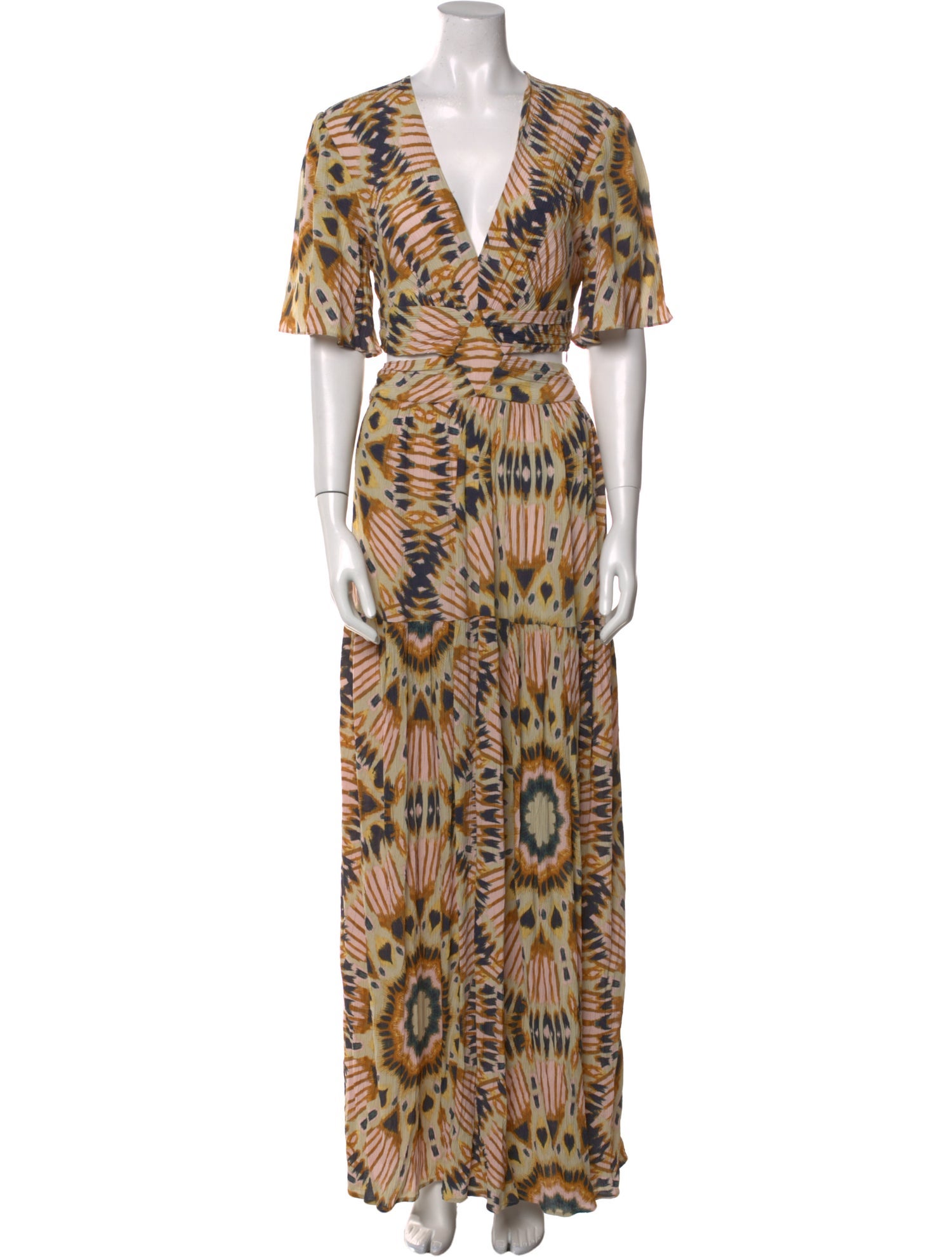 BA&SH Printed Long Dress