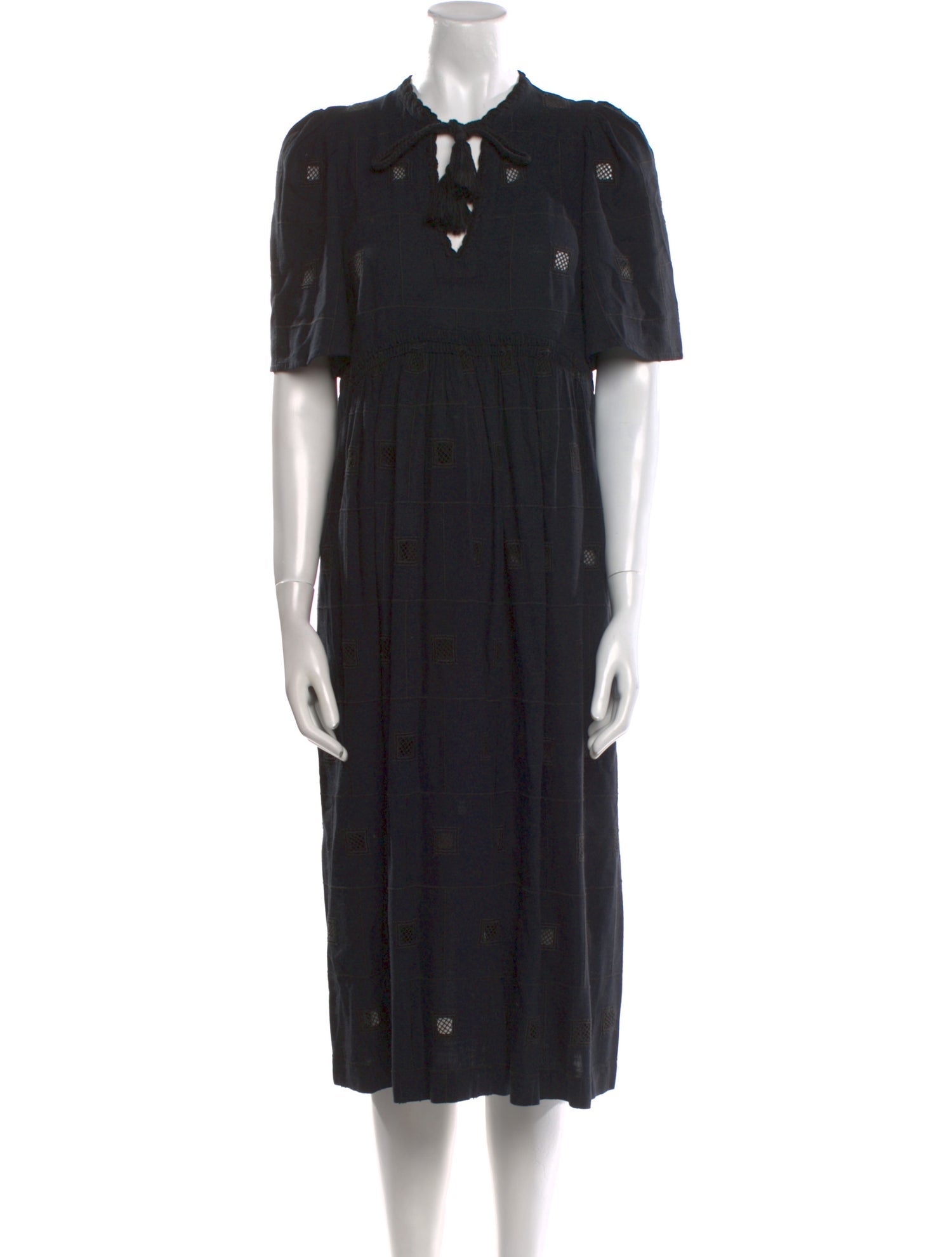 BA&SH Printed Midi Length Dress