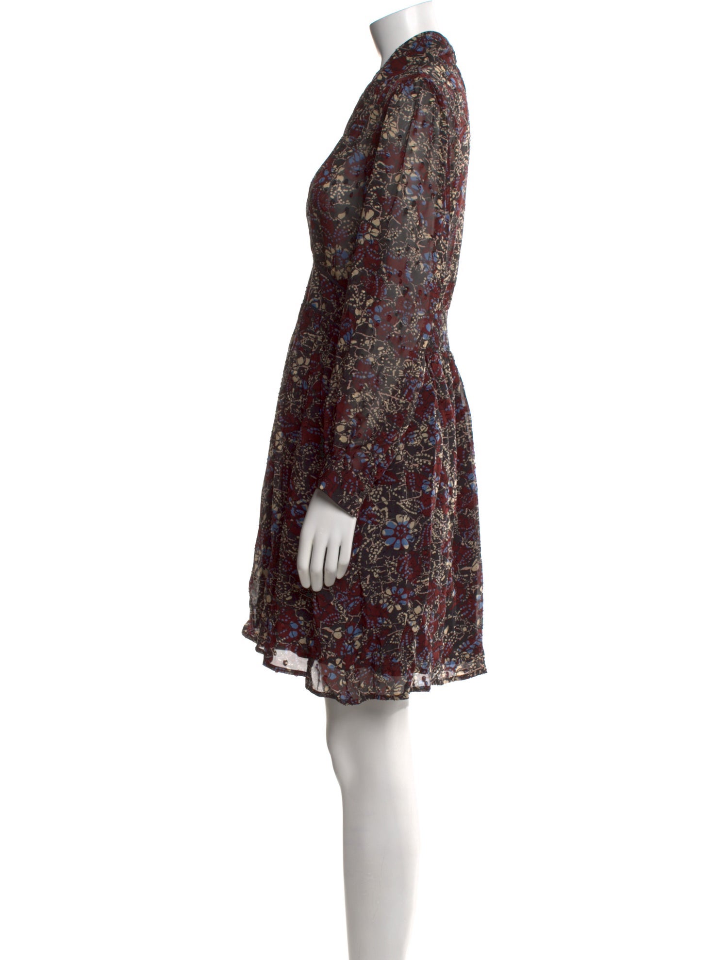 BA&SH Floral Print Mini Dress