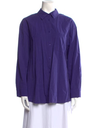 BA&SH Long Sleeve Button-Up Top