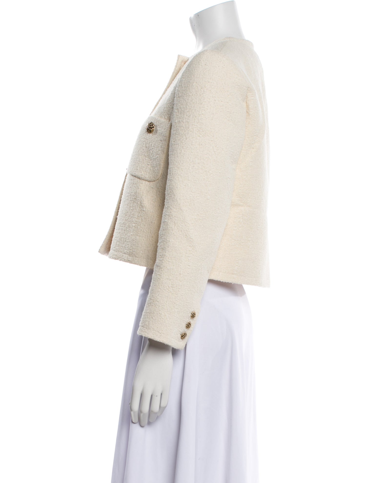 BA&SH Tweed Pattern Evening Jacket