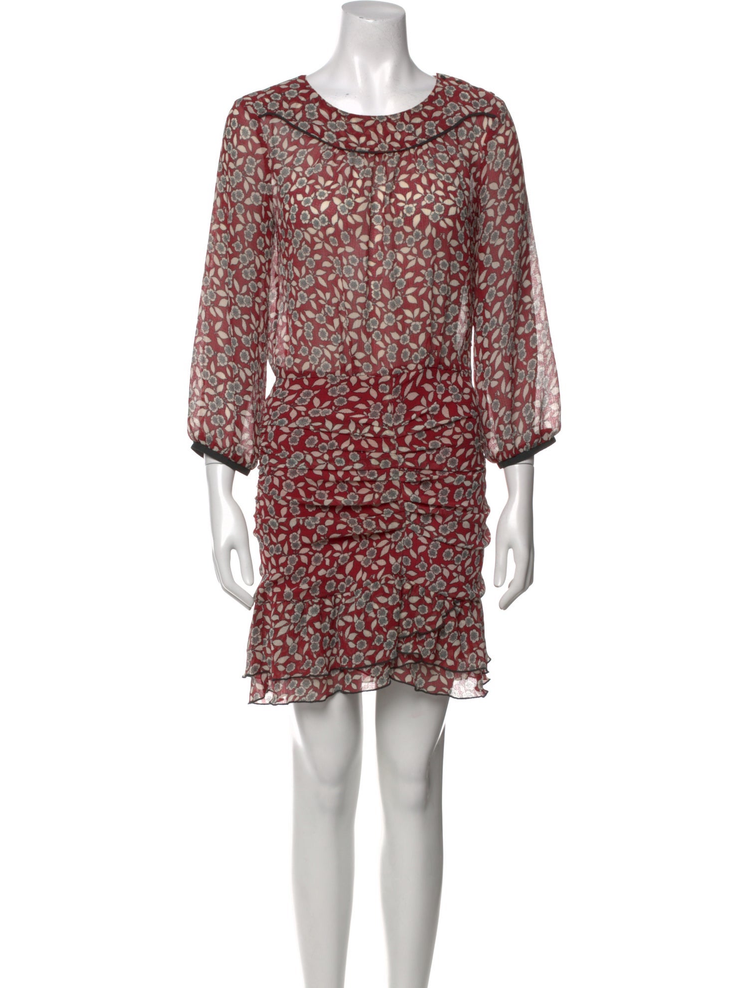 BA&SH Printed Knee-Length Dress