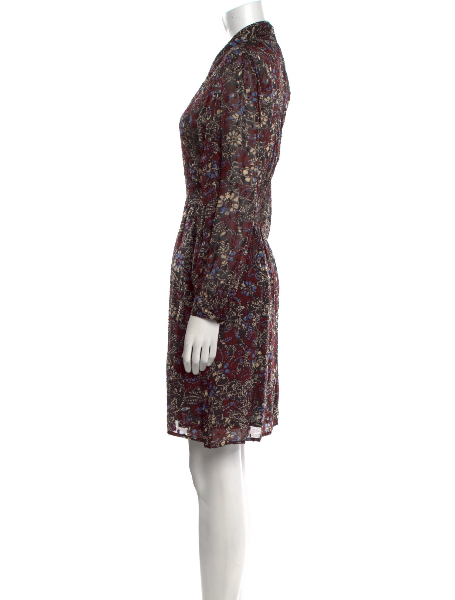 BA&SH Floral Print Knee-Length Dress