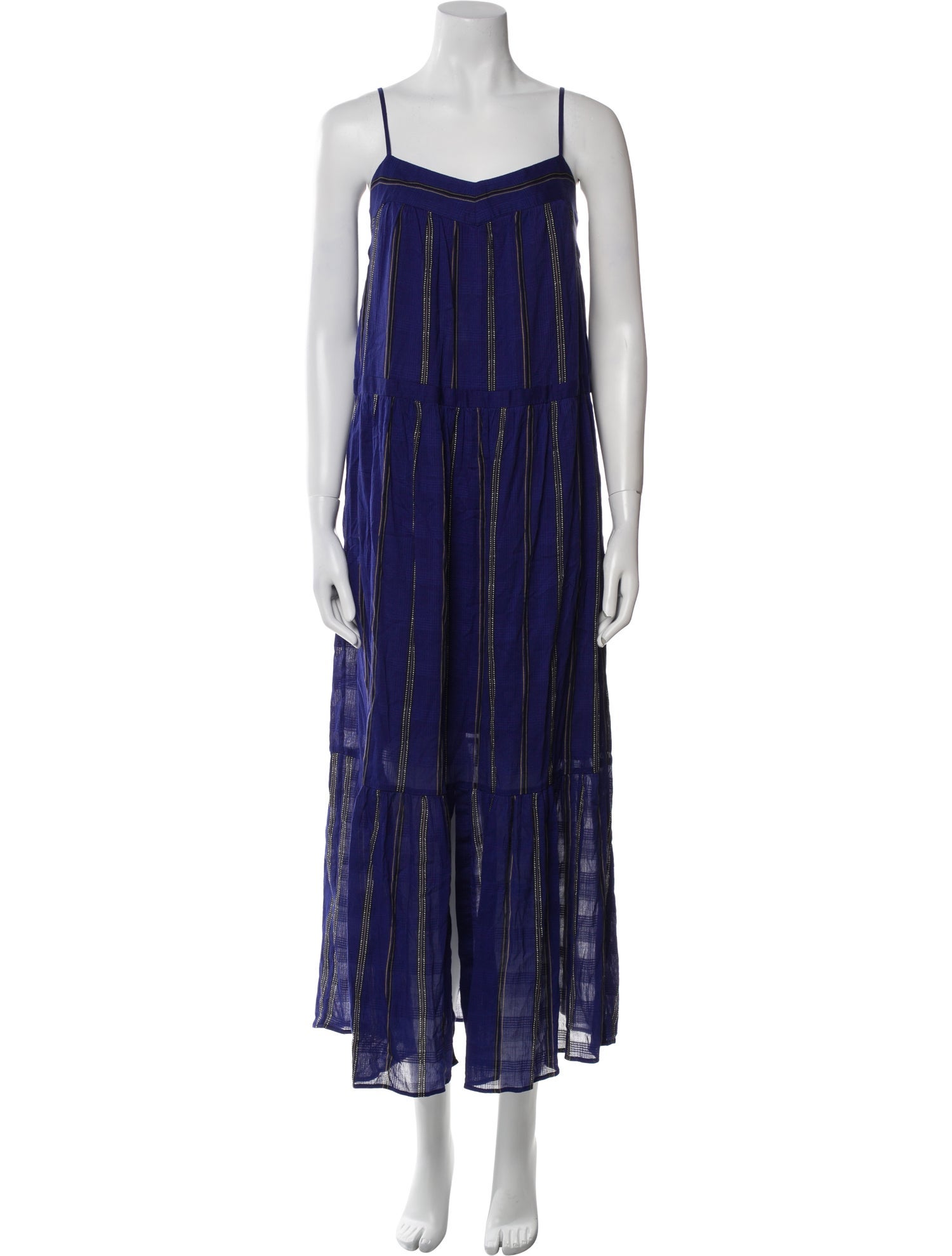 BA&SH Striped Long Dress