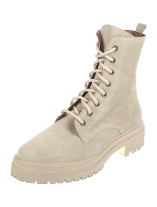 BA&SH Suede Combat Boots