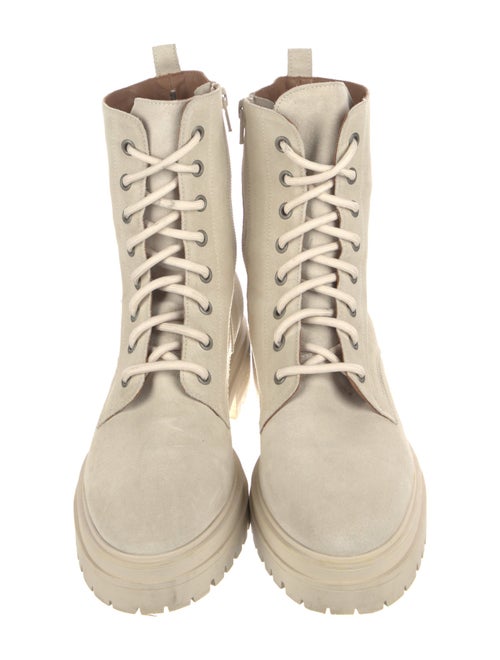BA&SH Suede Combat Boots