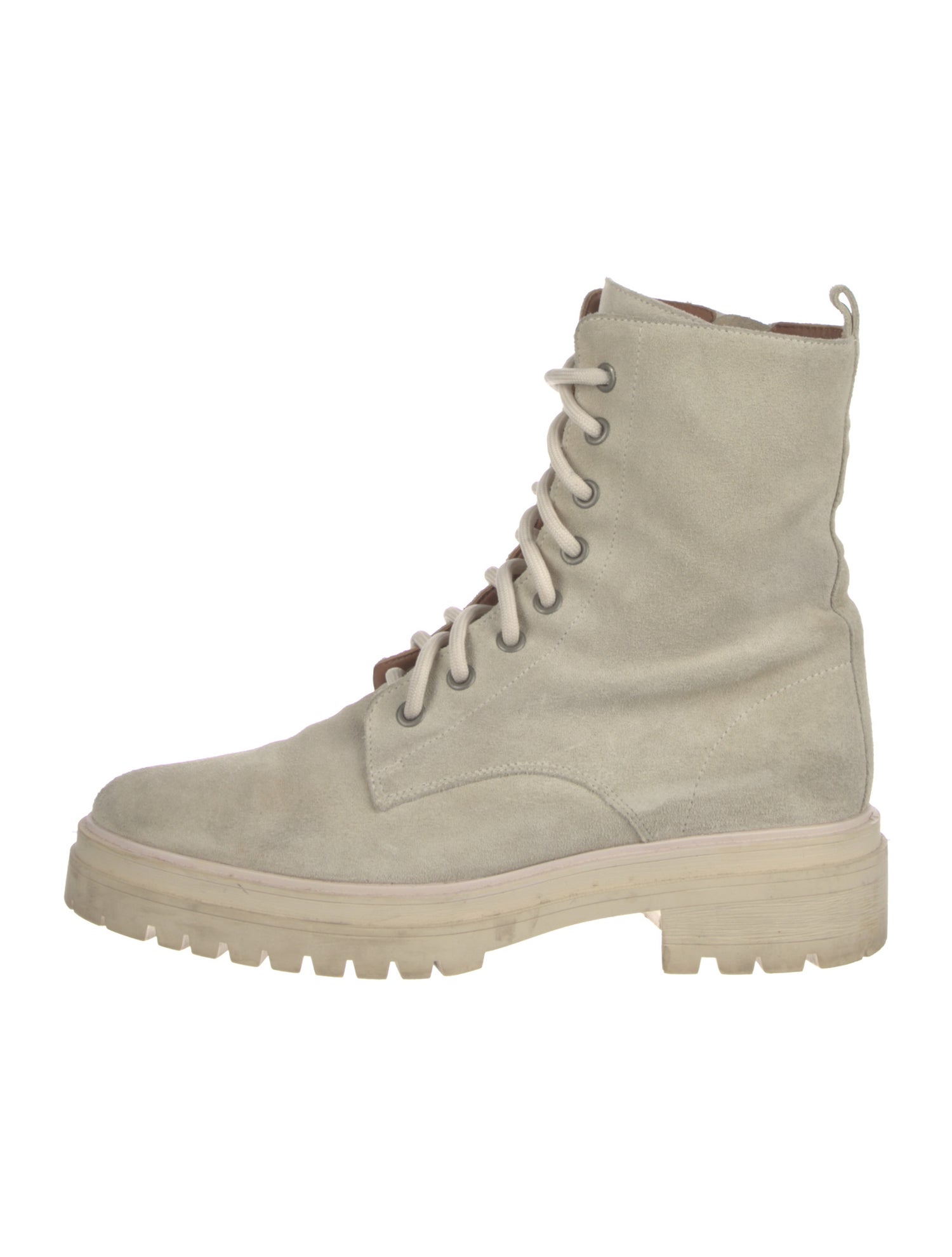 BA&SH Suede Combat Boots