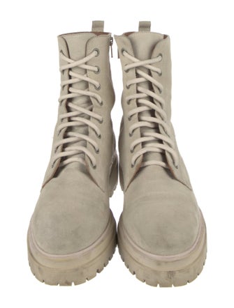 BA&SH Suede Combat Boots
