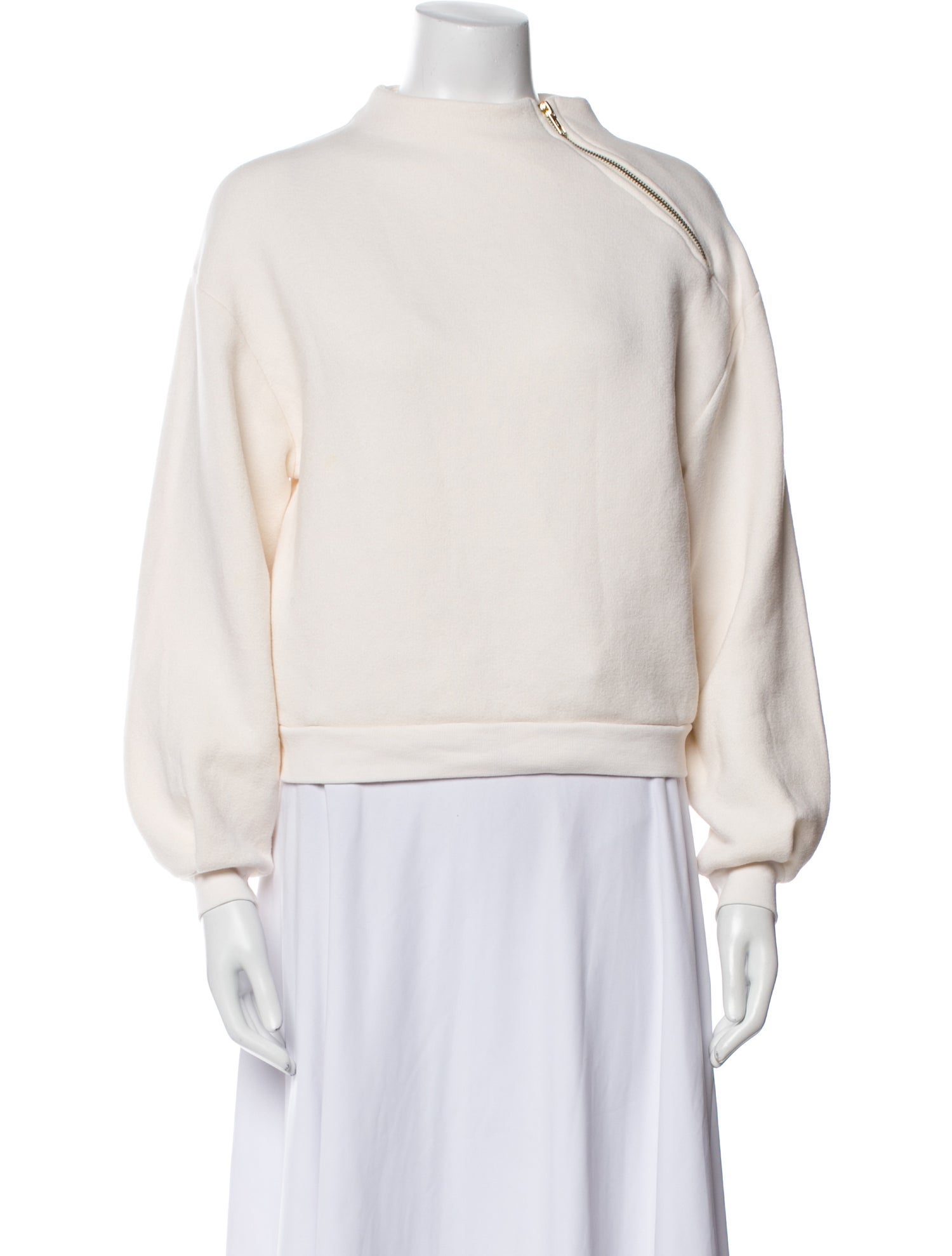 BA&SH Mock Neck Long Sleeve Sweatshirt