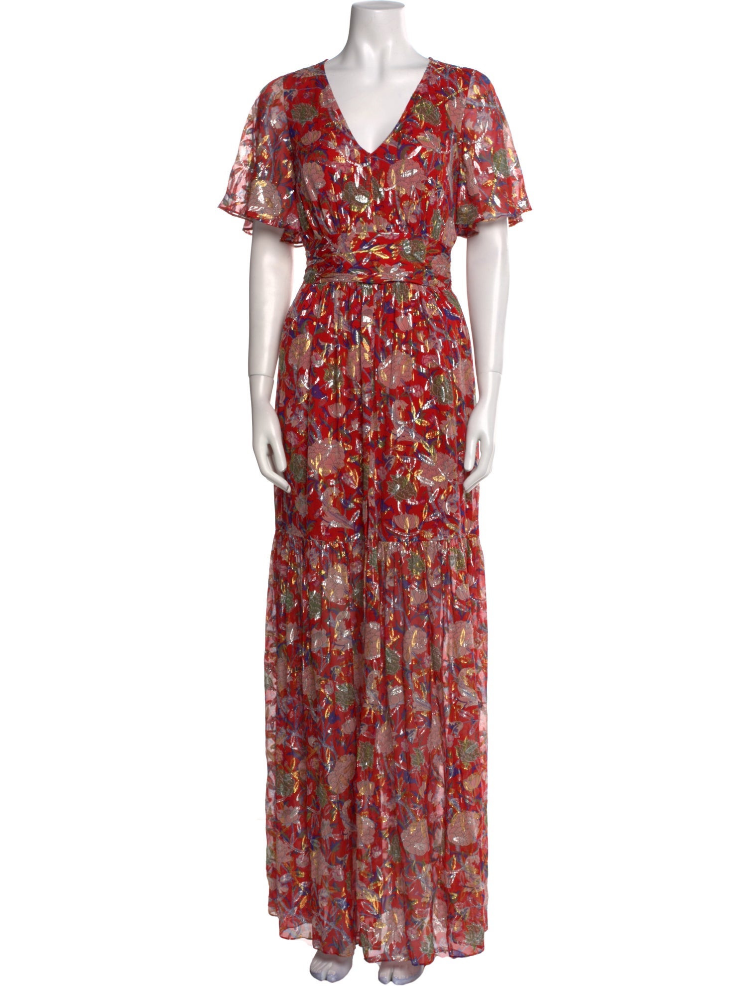 BA&SH Silk Long Dress