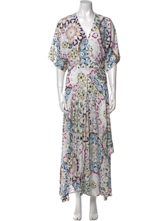 BA&SH Printed Long Dress