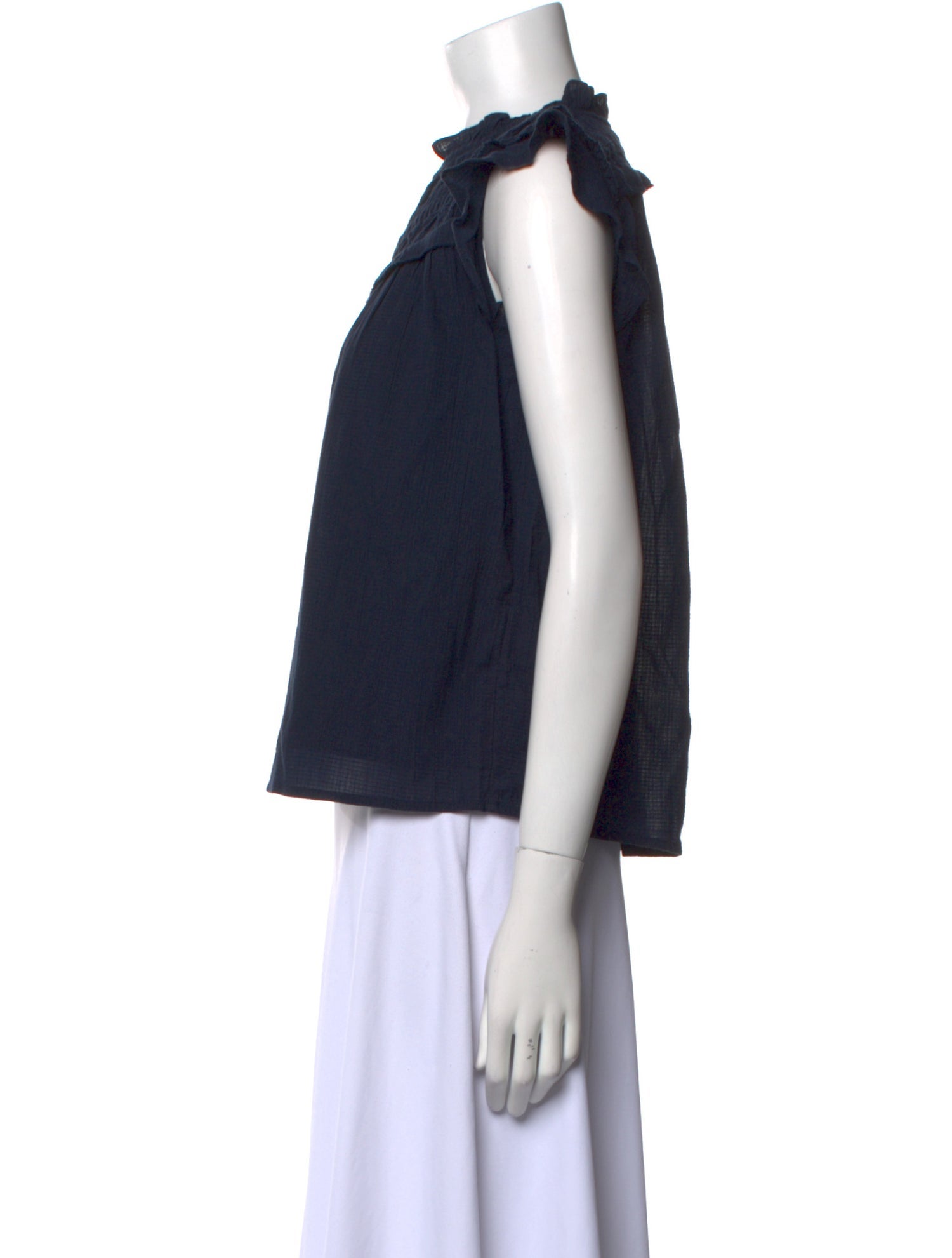 BA&SH V-Neck Sleeveless Crop Top