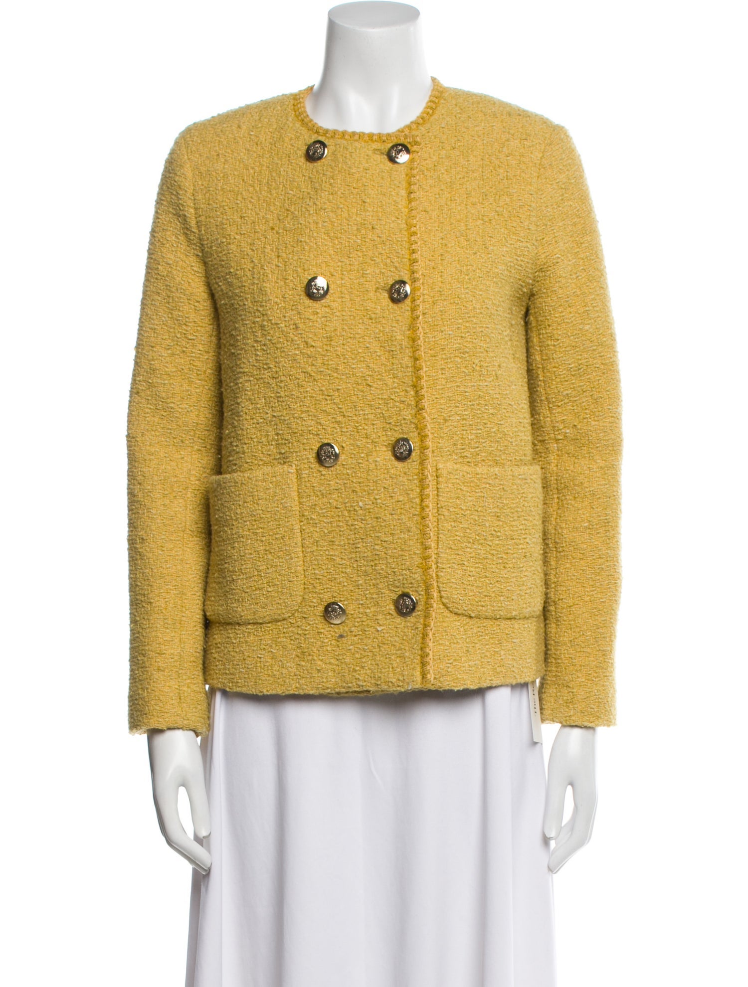 BA&SH Wool Tweed Pattern Jacket