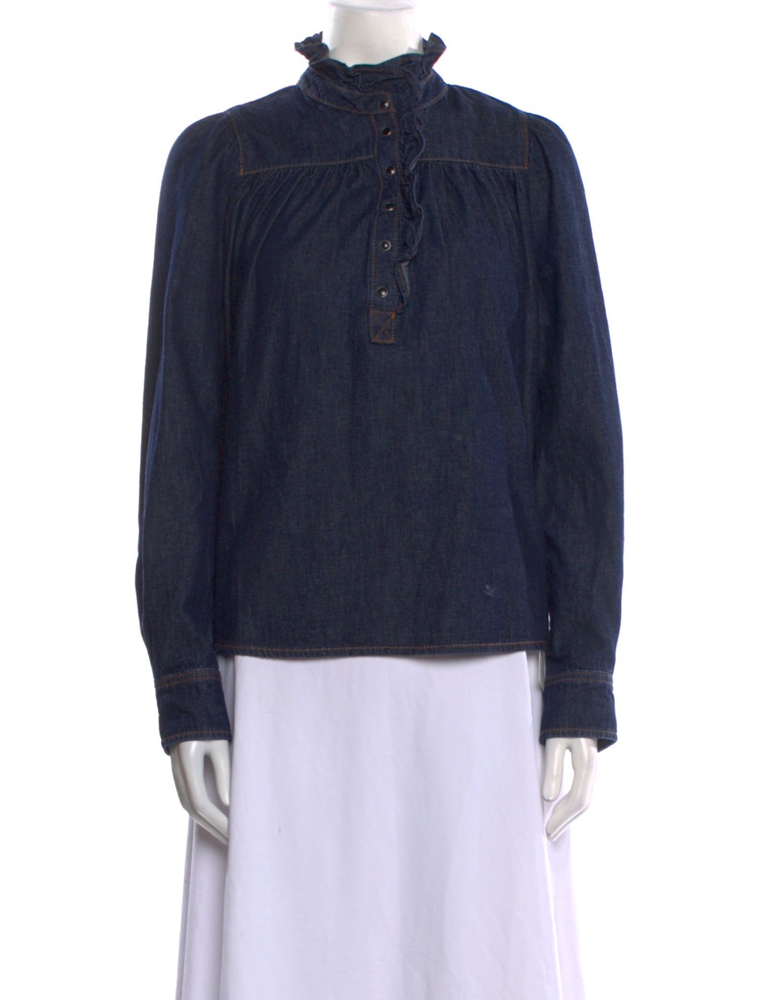 BA&SH Mock Neck Long Sleeve Sweatshirt