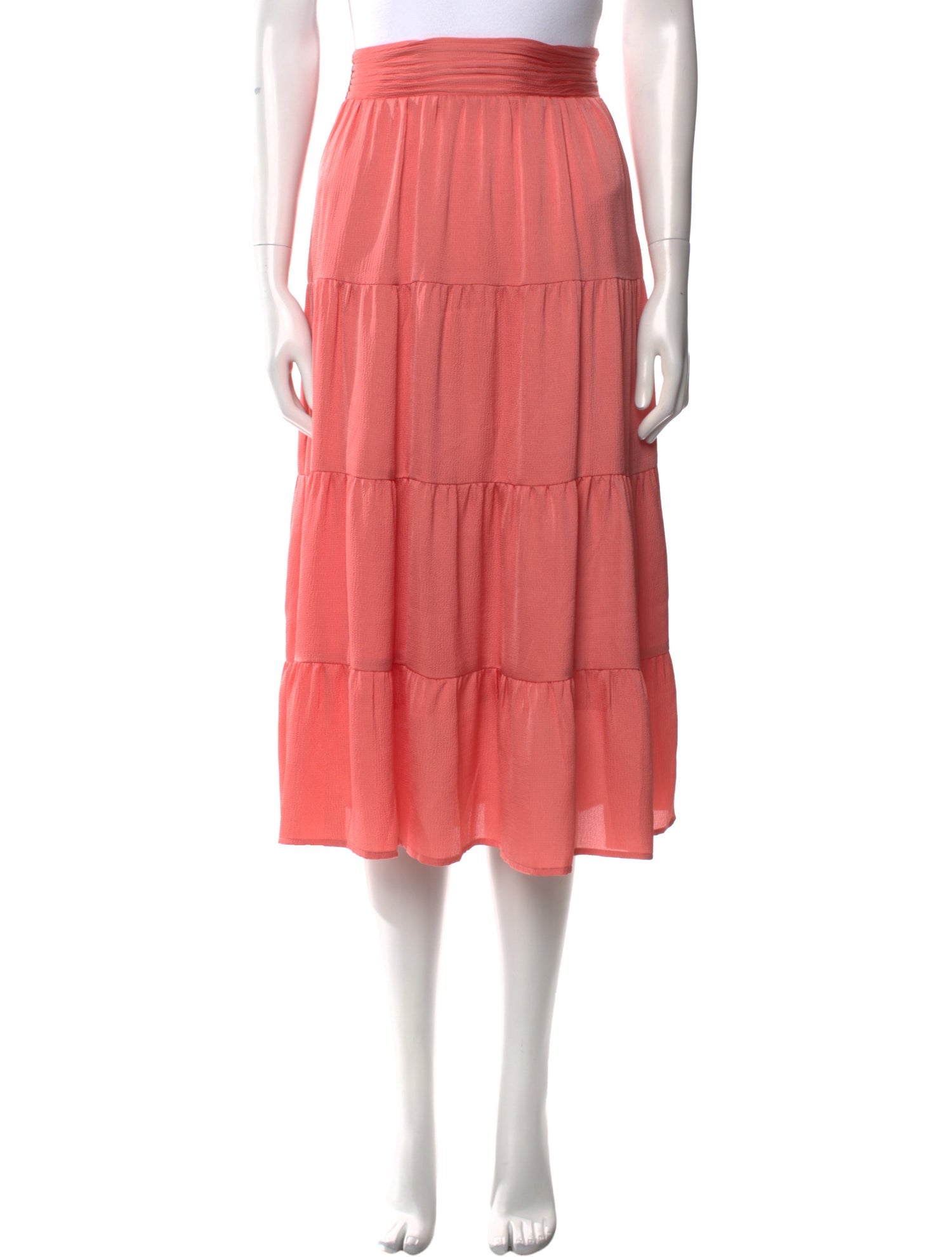 BA&SH Ruffle Embellishment Midi Length Skirt