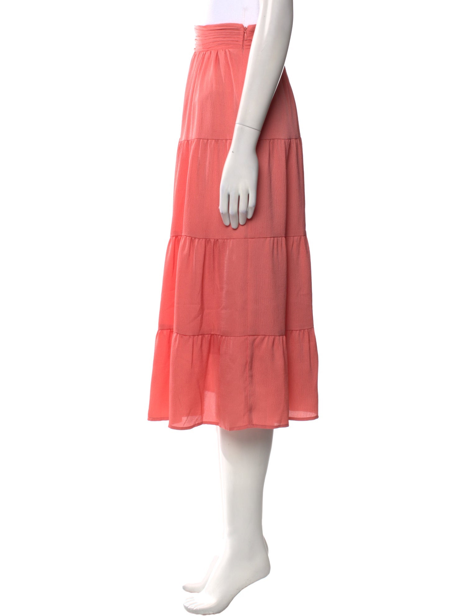 BA&SH Ruffle Embellishment Midi Length Skirt