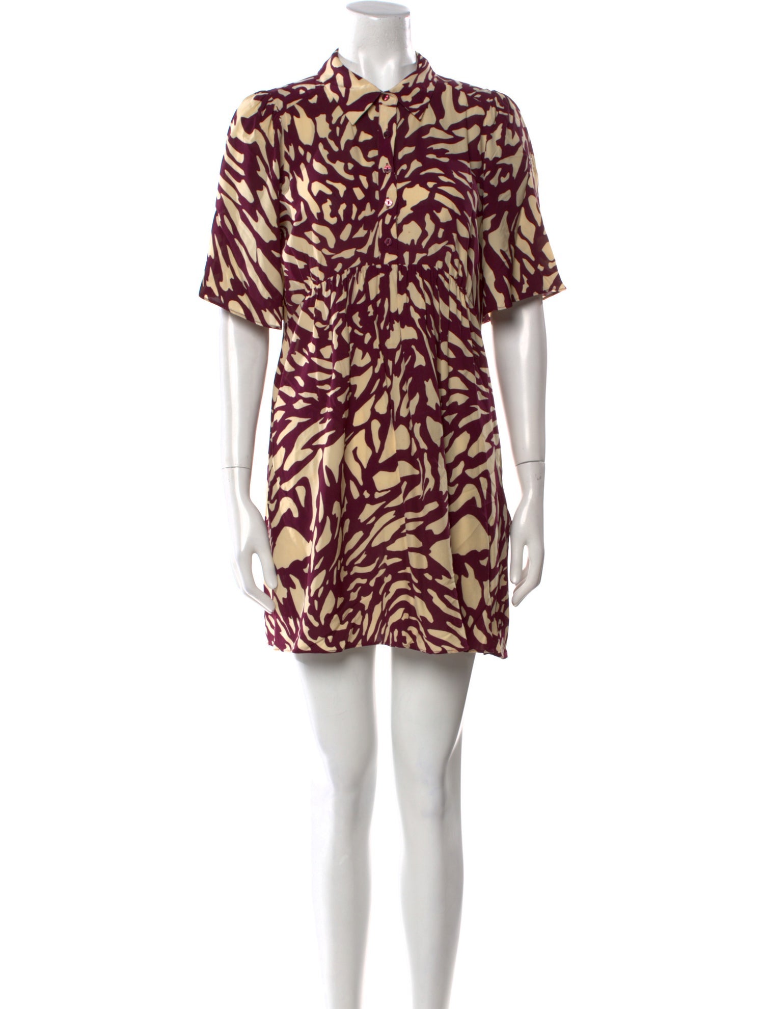 BA&SH Animal Print Mini Dress