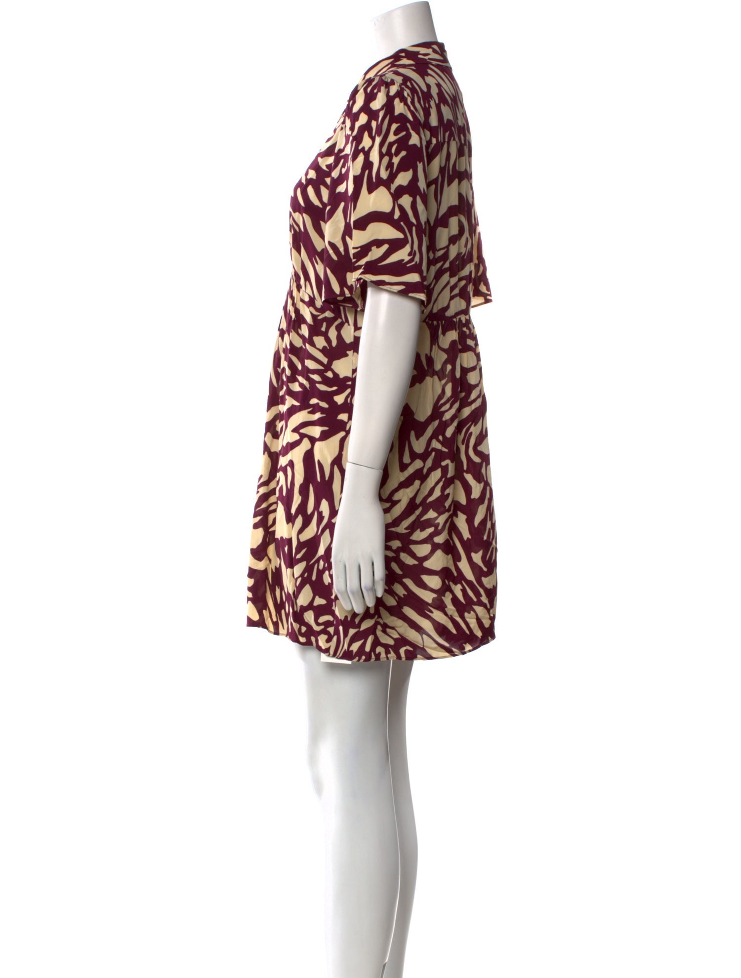 BA&SH Animal Print Mini Dress