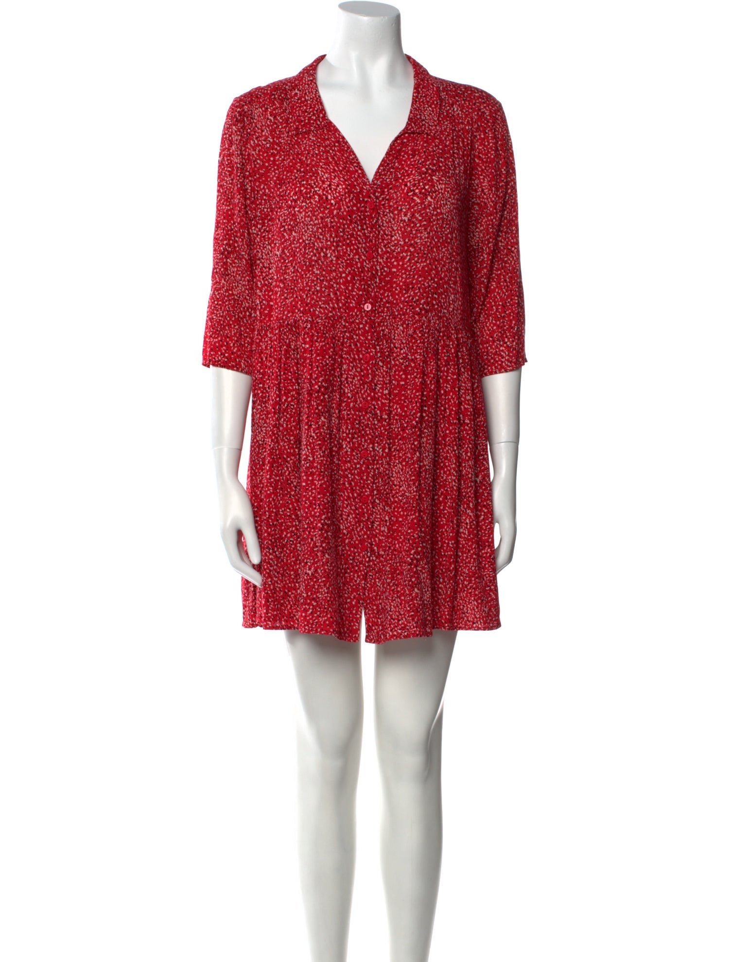 BA&SH Printed Mini Dress