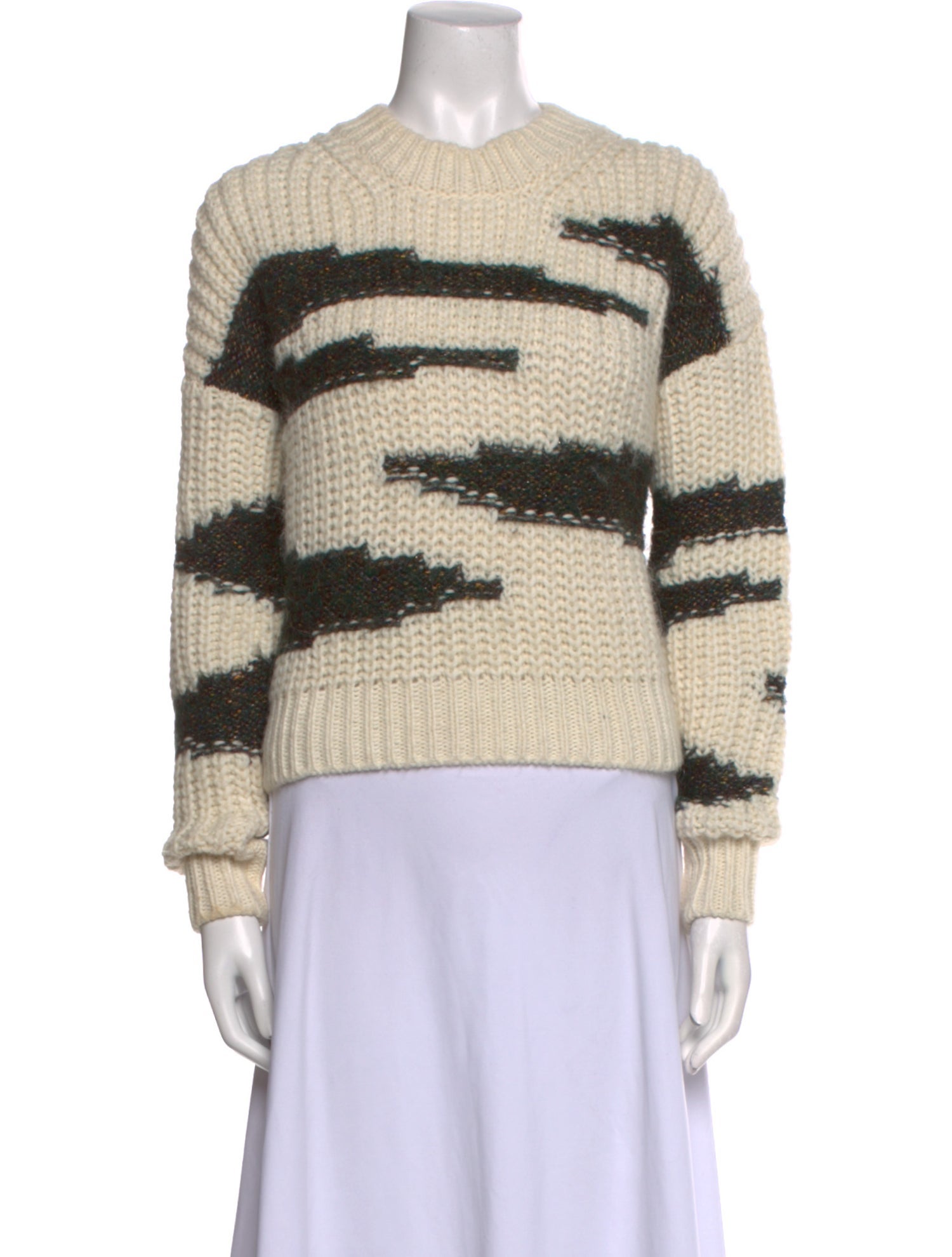 BA&SH Striped Crew Neck Sweater