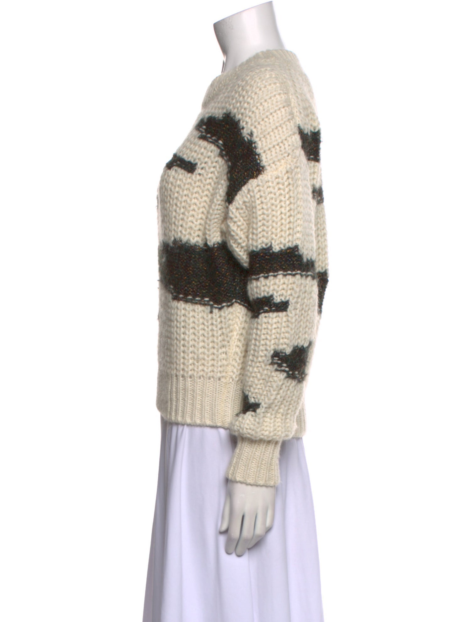 BA&SH Striped Crew Neck Sweater